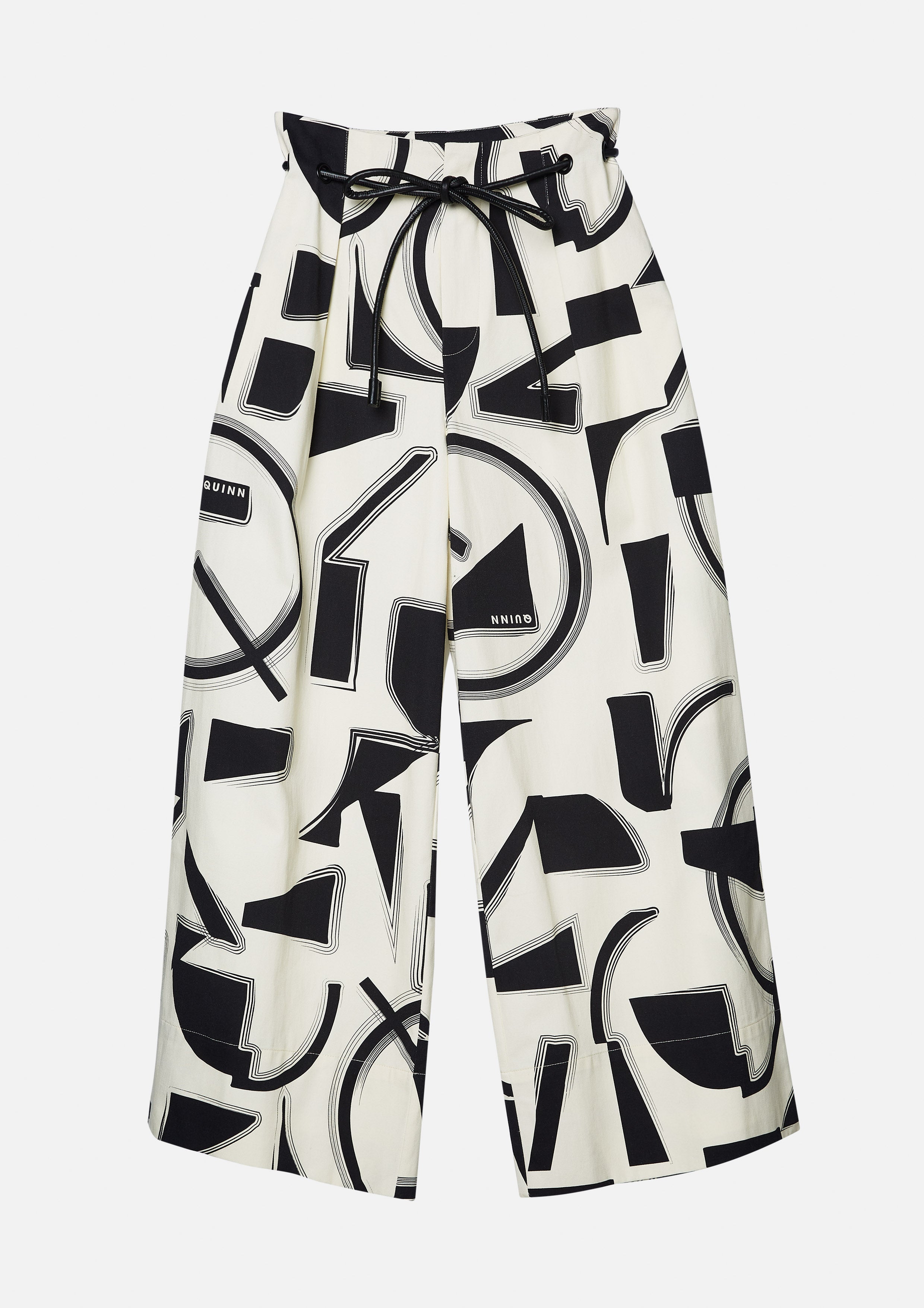 Print High Waist Relaxed Pants