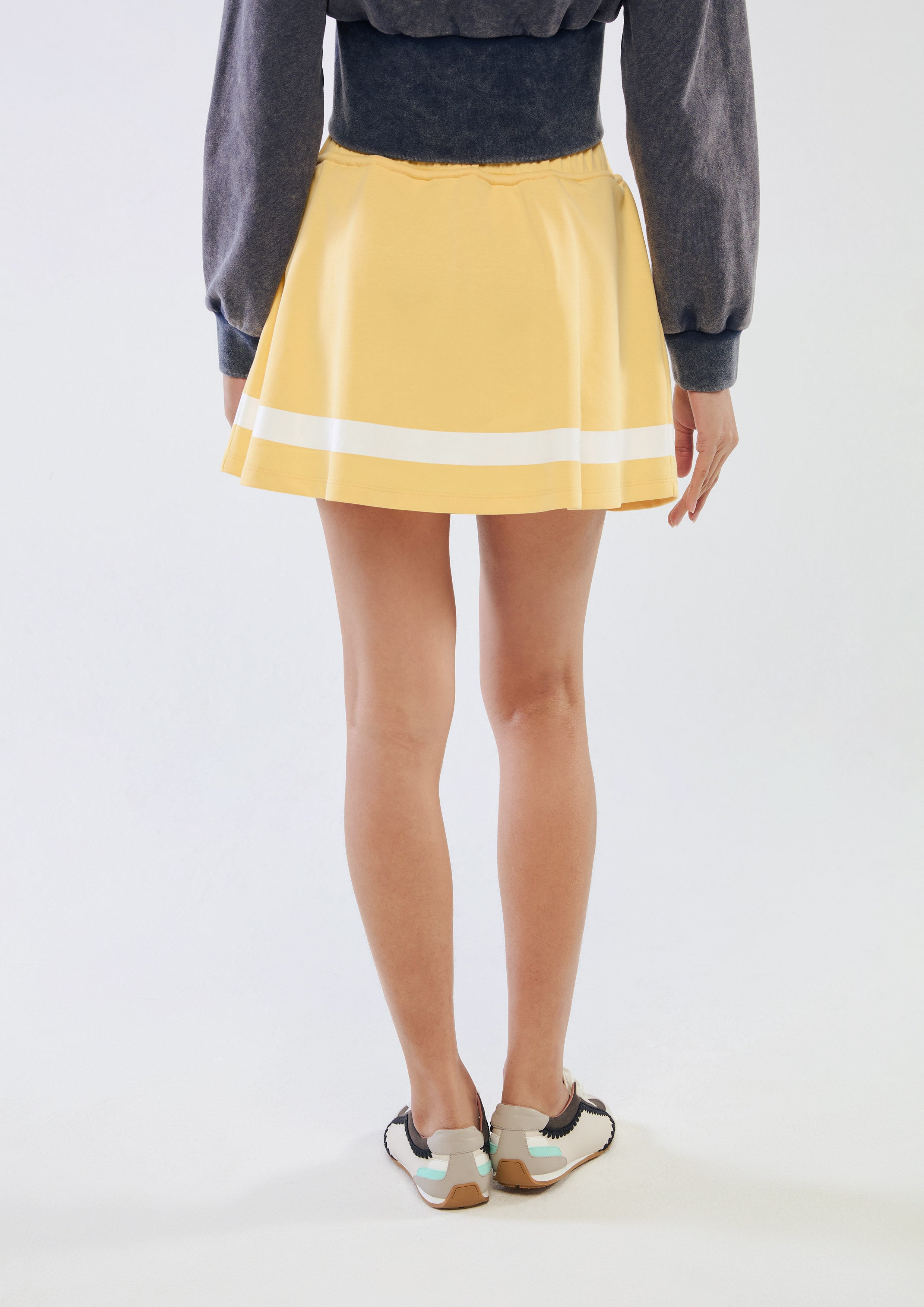 Elasticated Waist Logo Mini Skirt
