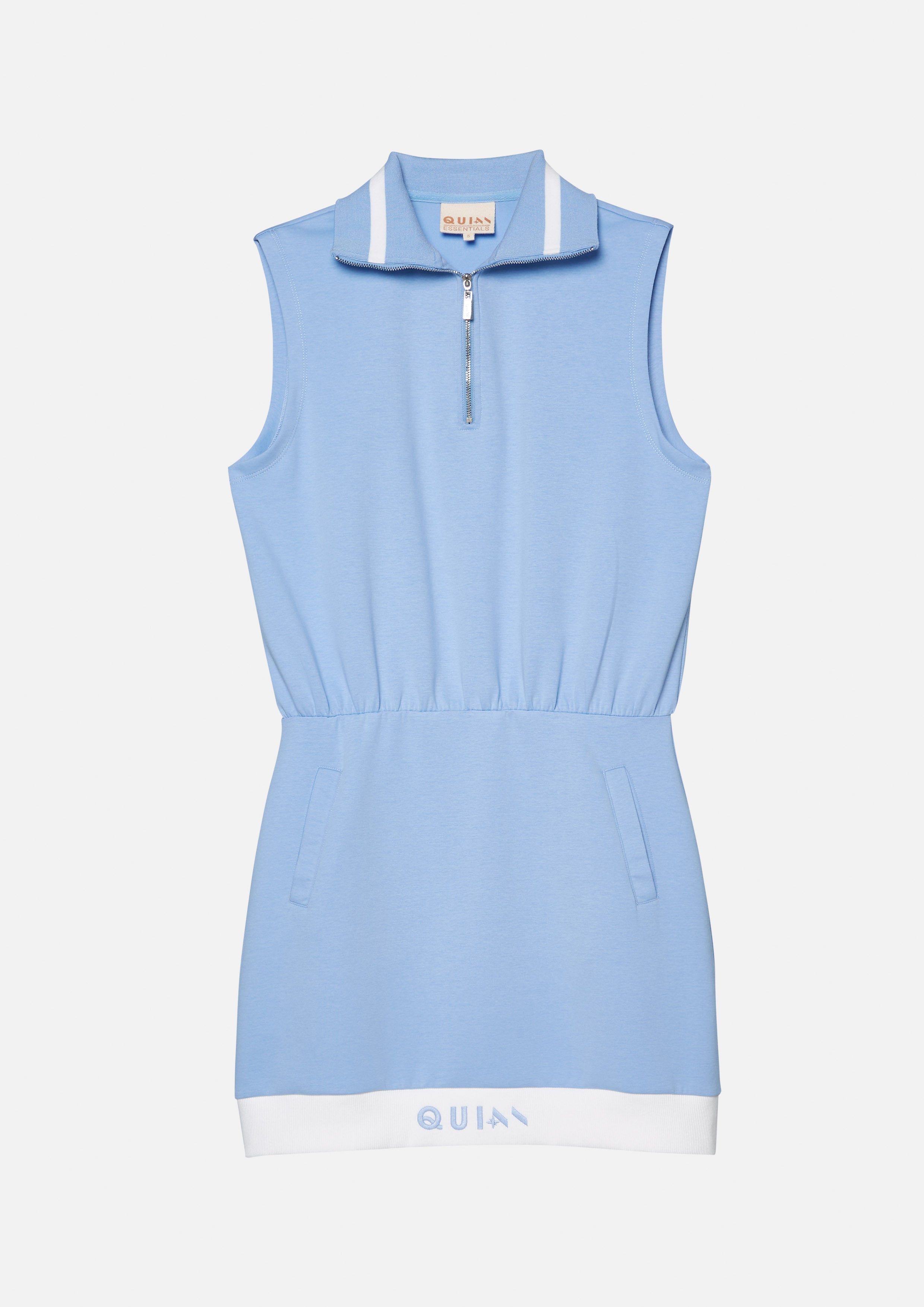 Sleeveless Zip Mini Dress