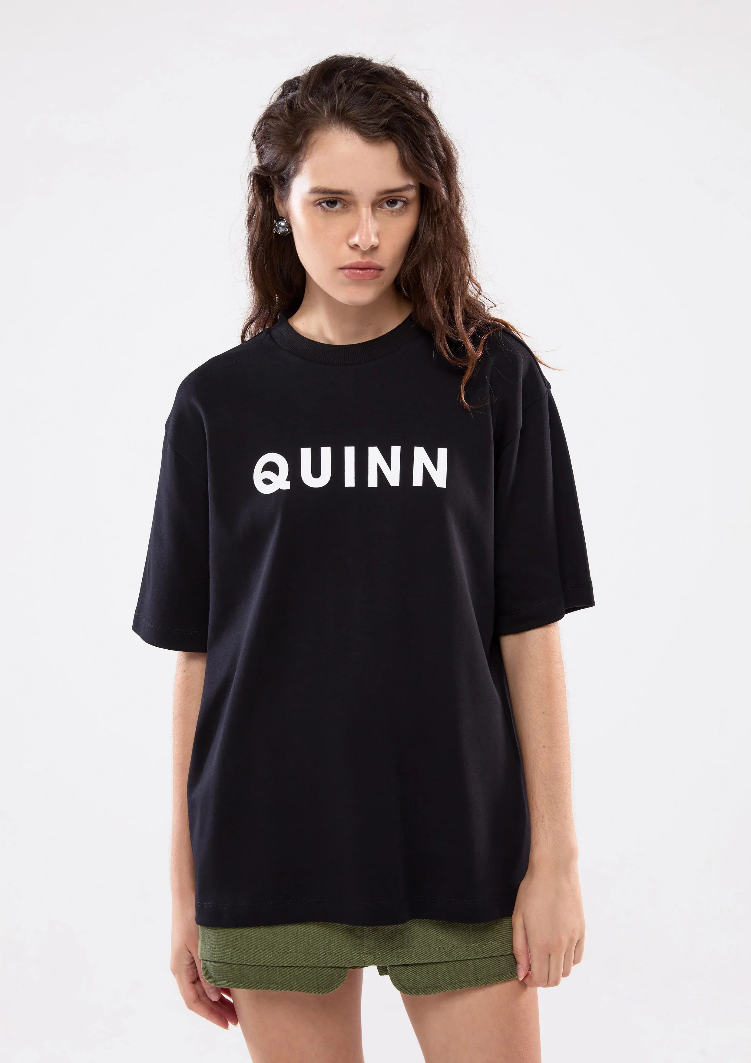 เสื้อยืดโอเวอร์ไซส์พิมพ์โลโก้