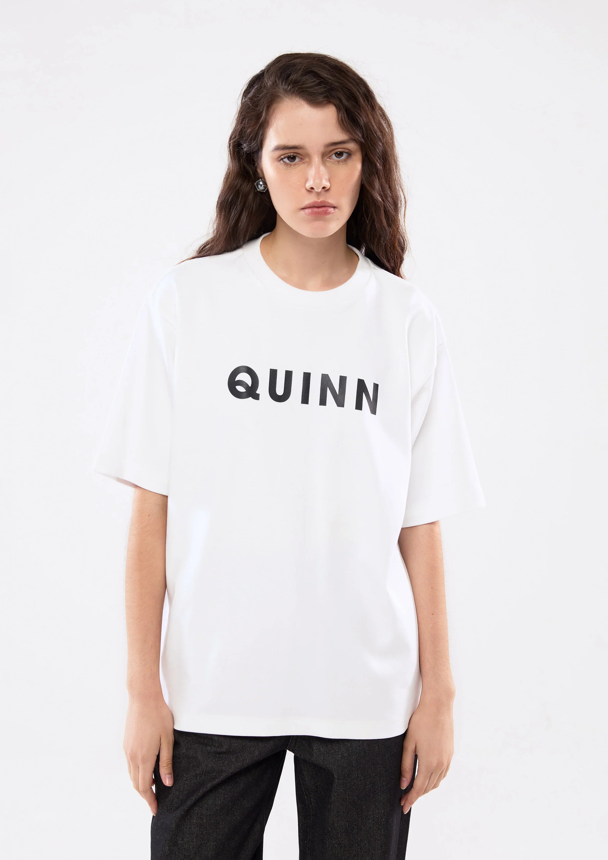 เสื้อยืดโอเวอร์ไซส์พิมพ์โลโก้