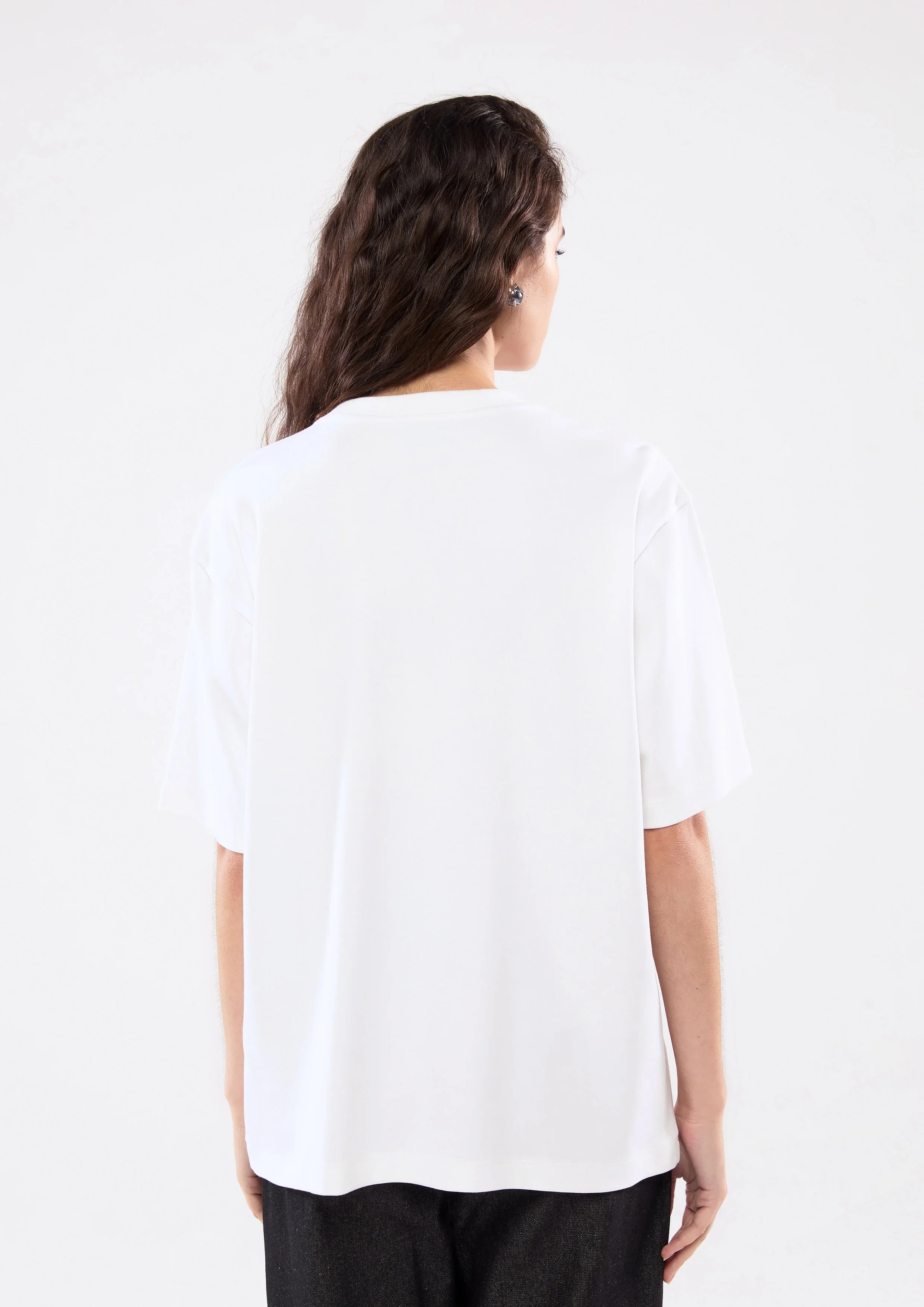 เสื้อยืดโอเวอร์ไซส์พิมพ์โลโก้