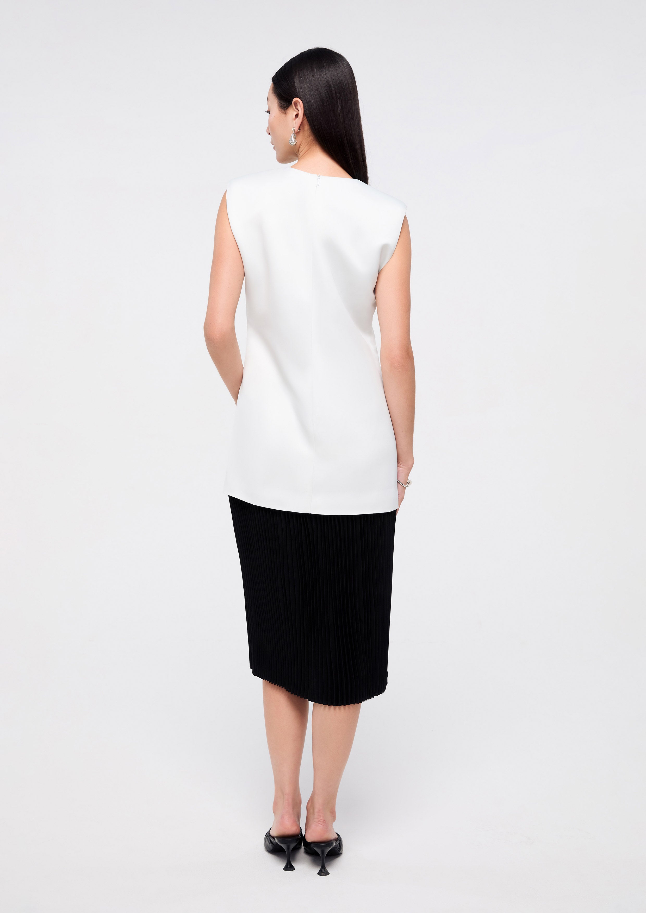 เดรสสั้นซาตินพิมพ์ลาย