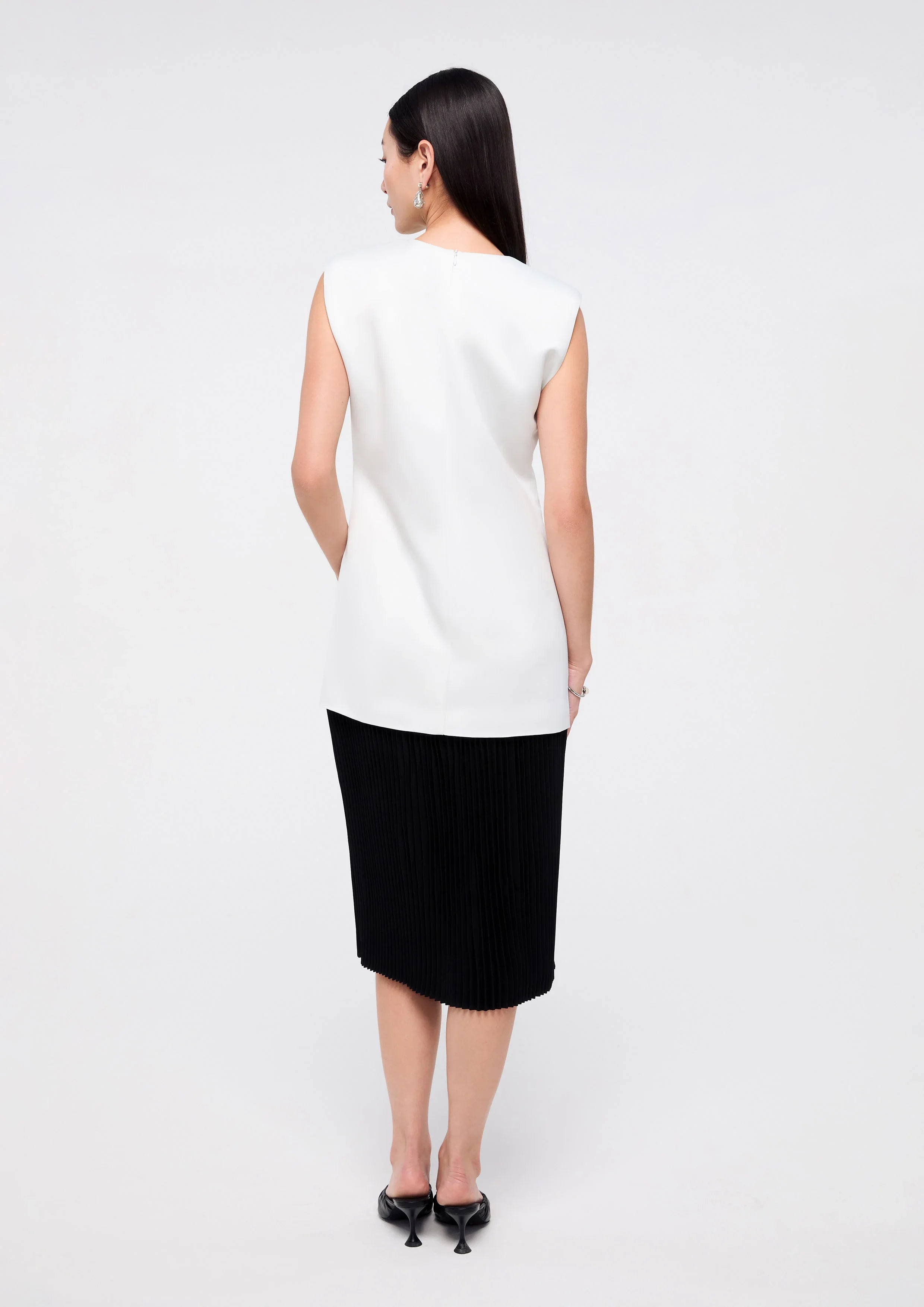 เดรสสั้นซาตินพิมพ์ลาย