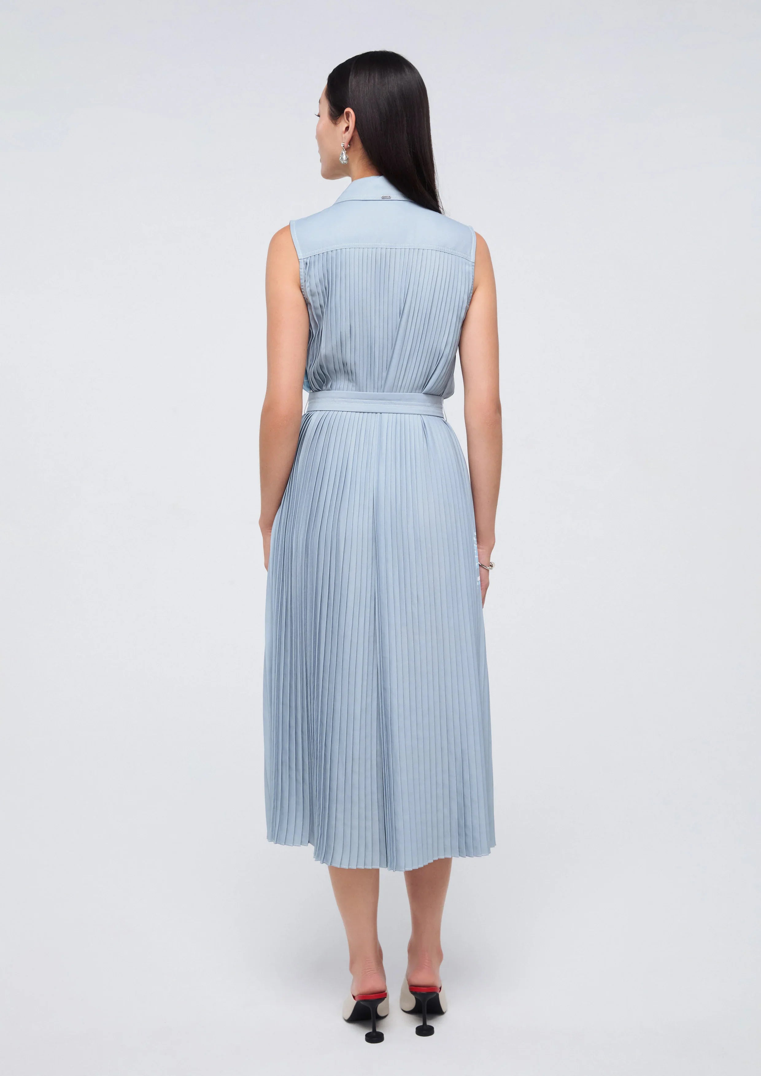 เดรสมิดิจับจีบพิมพ์ลาย