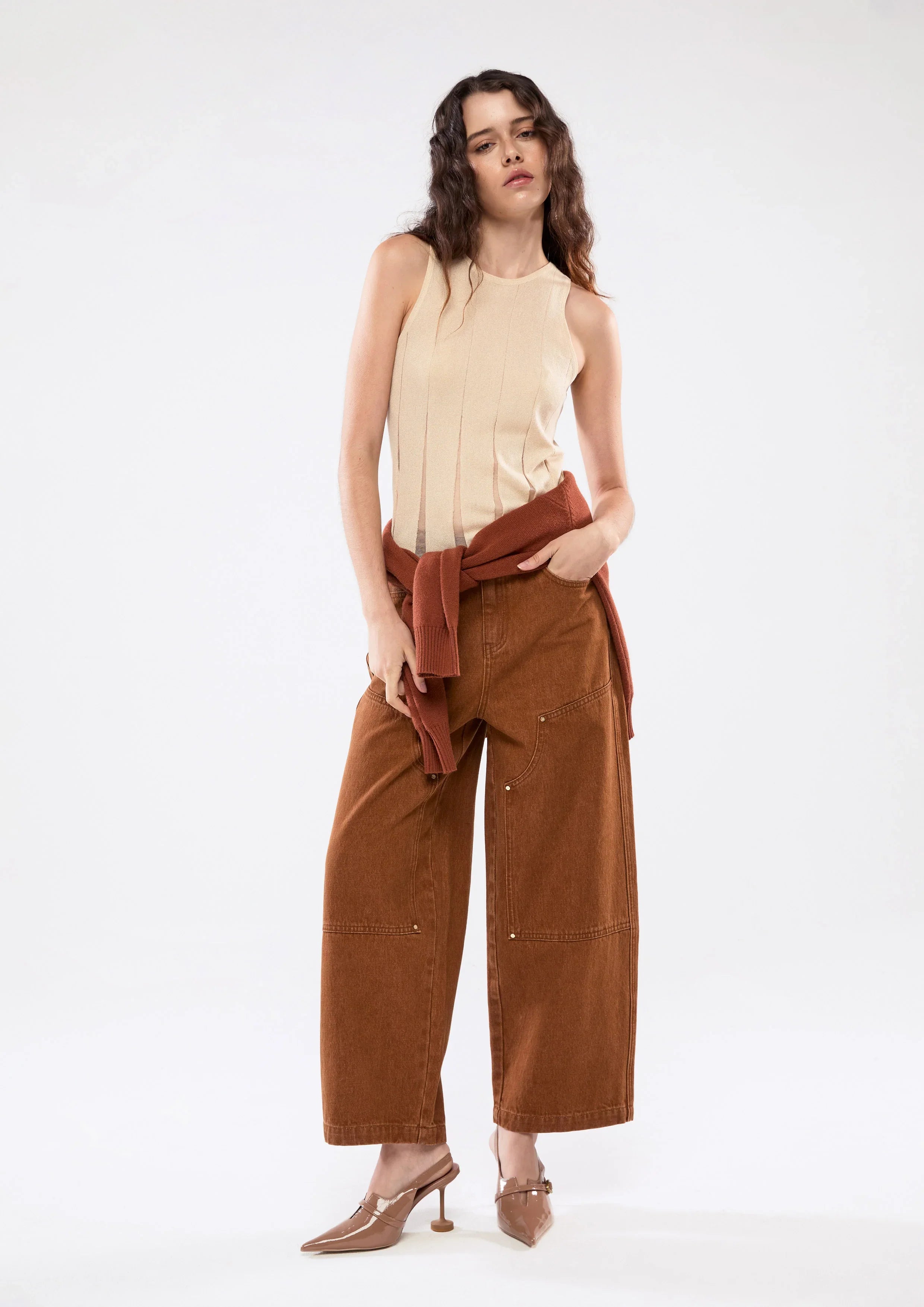Sheer Slash Panel Top