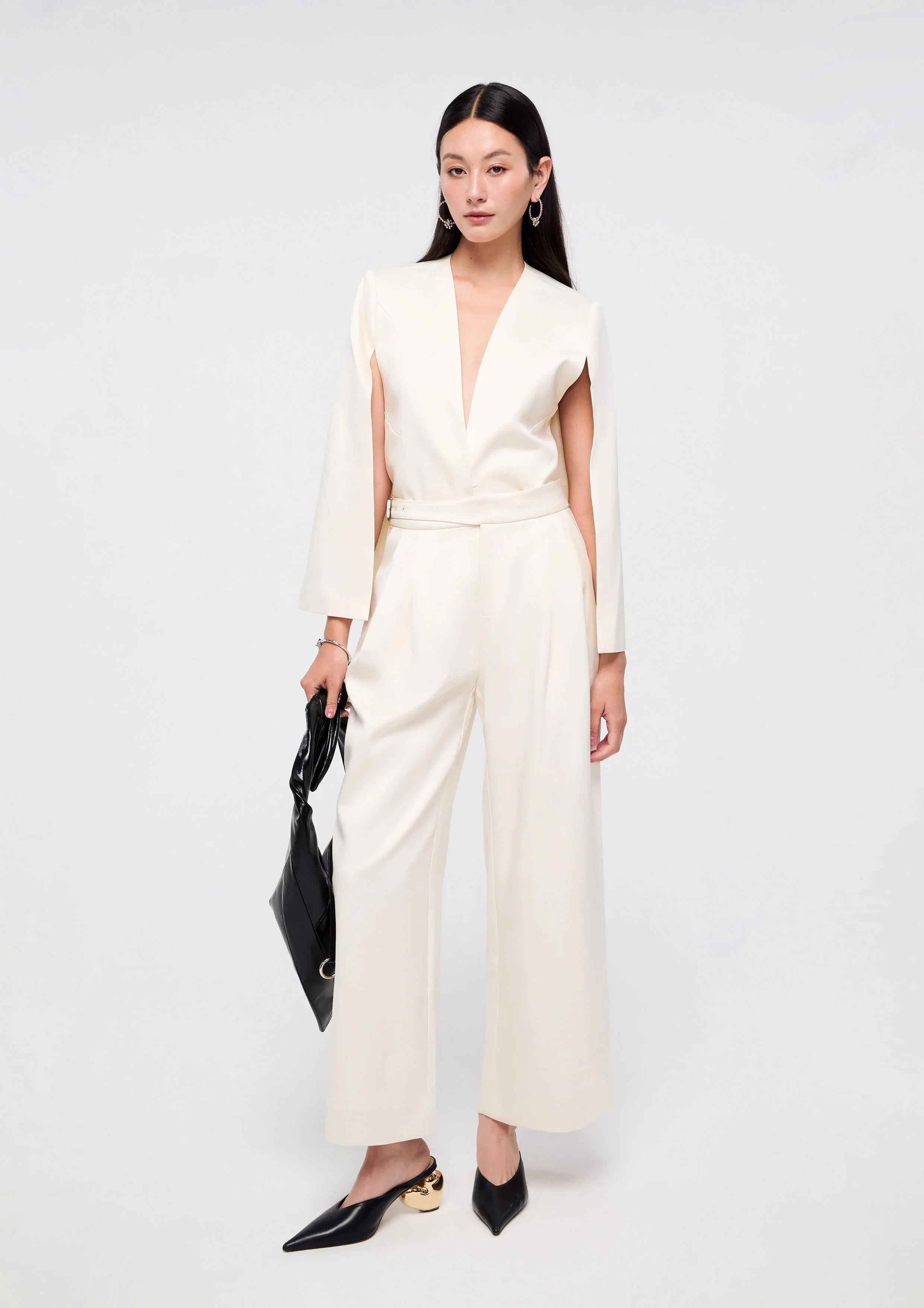 High Waist Pants With Buckle