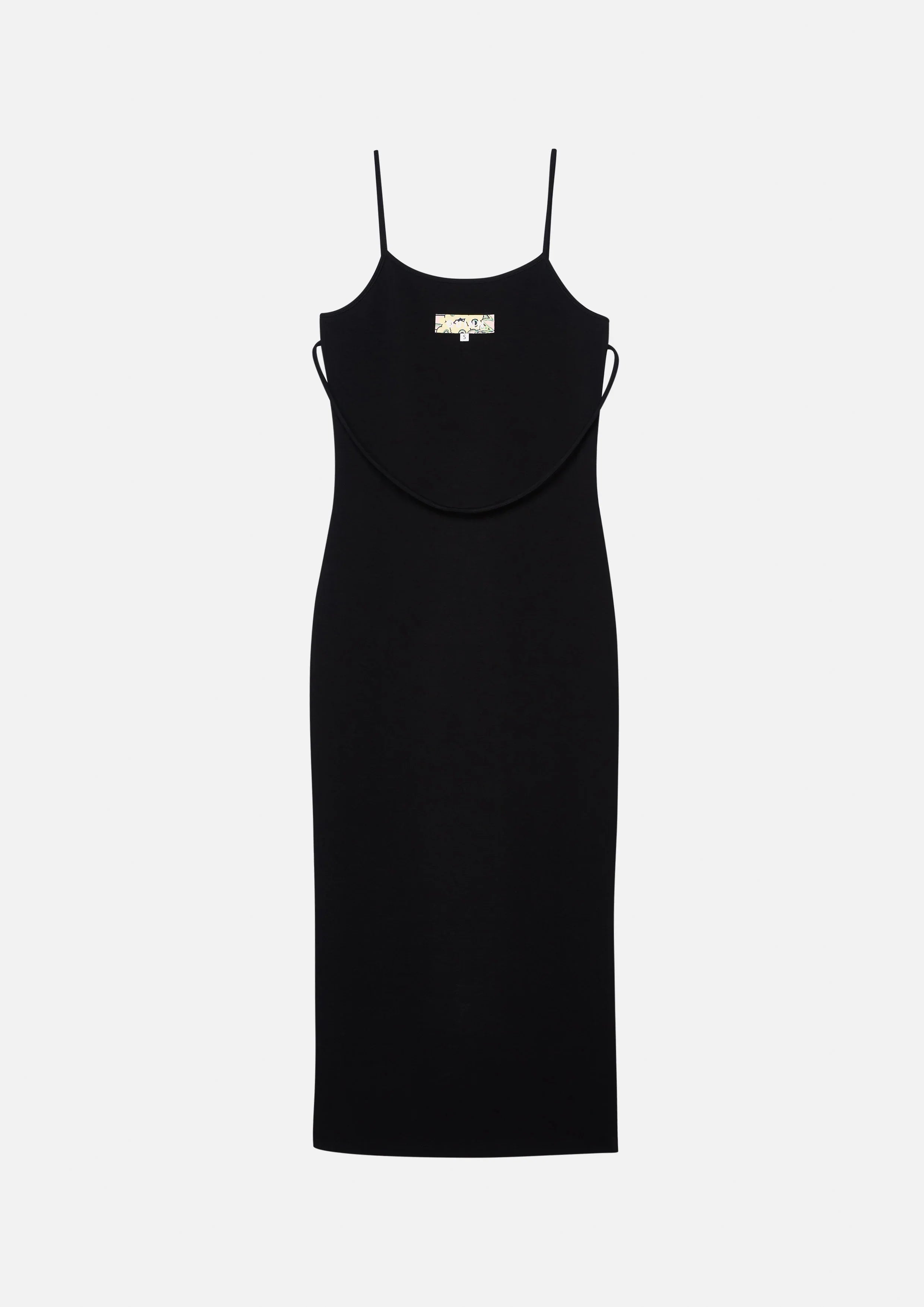 Logo Patch Cami Strap Midi Dress