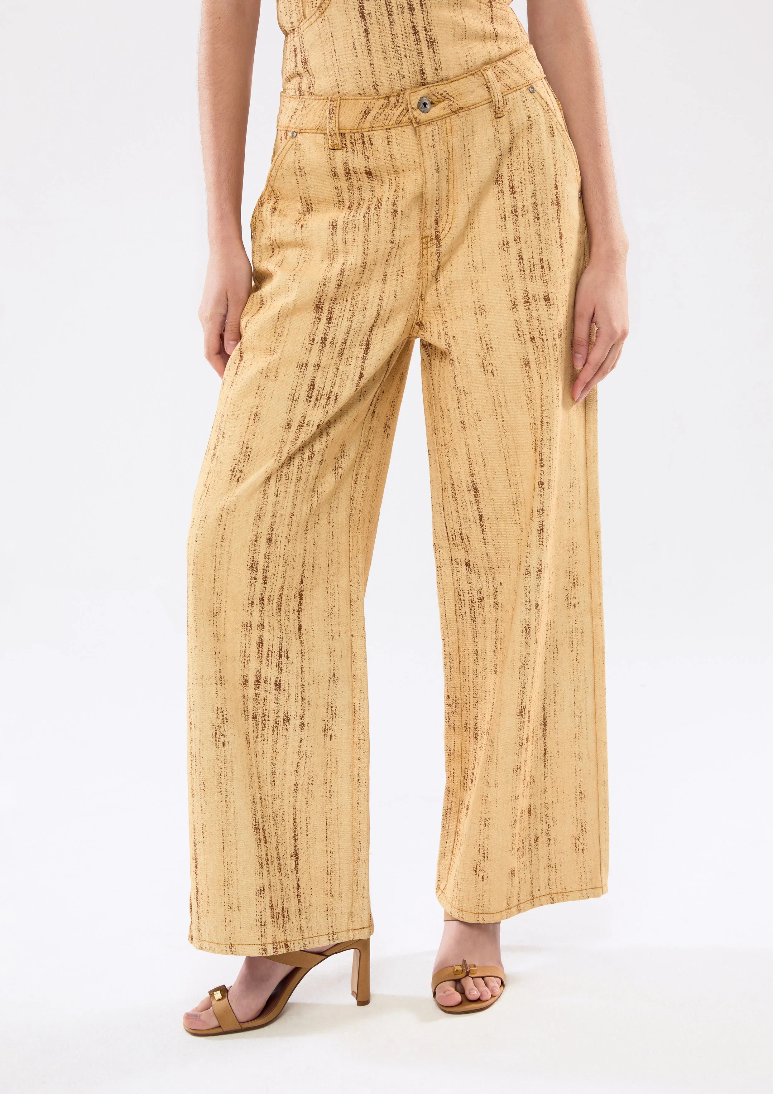 Print Wide Legs Pants