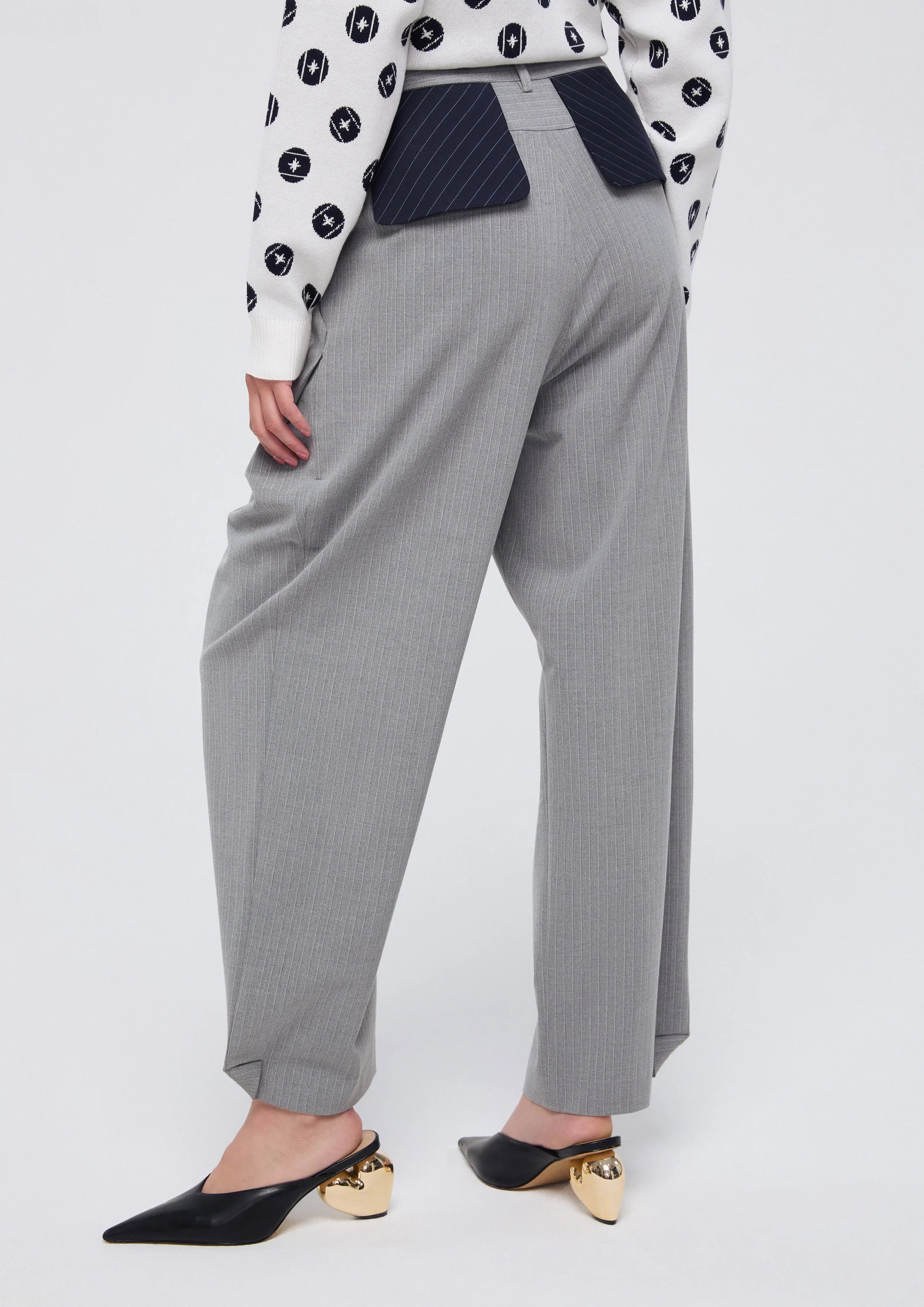 Stripe Wide Leg Pants