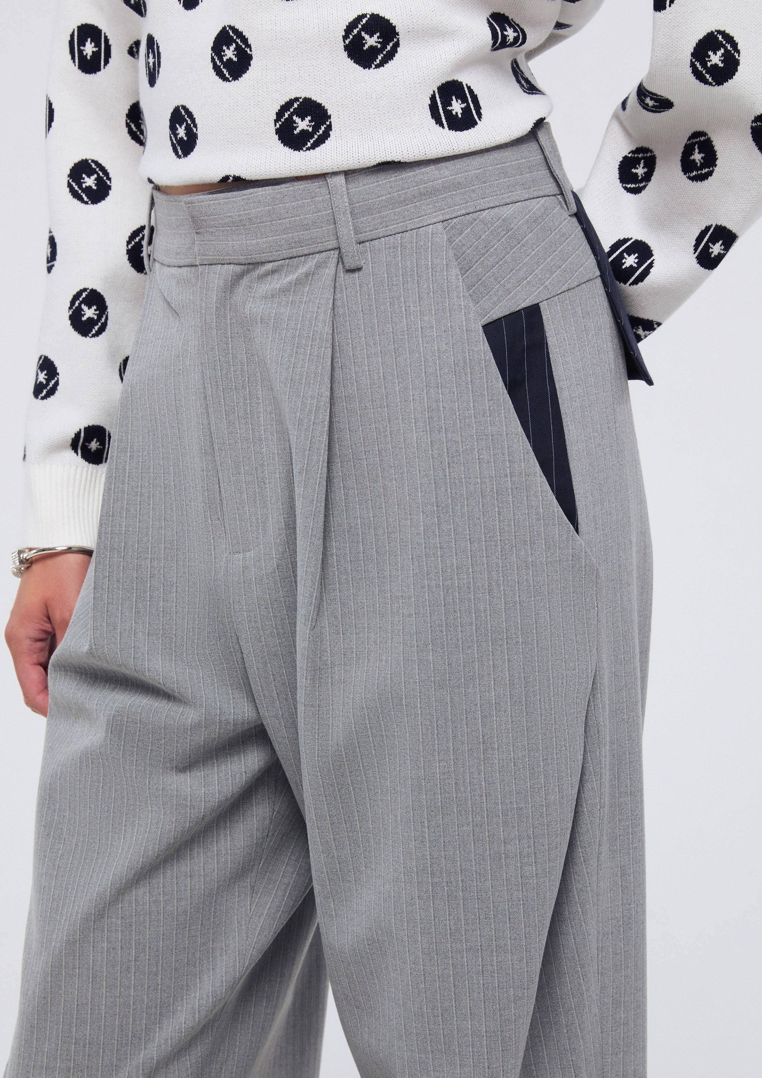 Stripe Wide Leg Pants