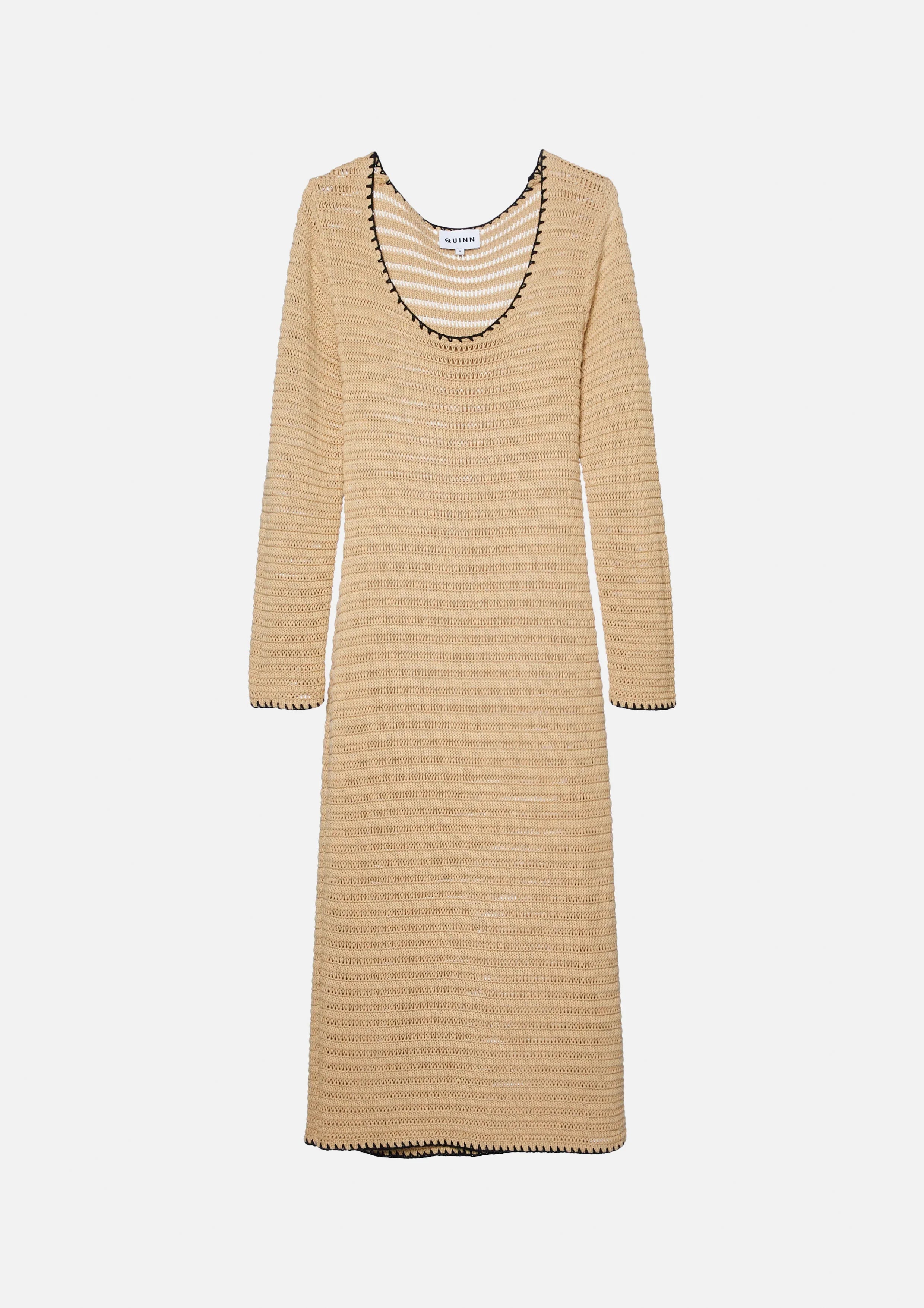 เดรสโครเช่ต์มิดิแขนยาว