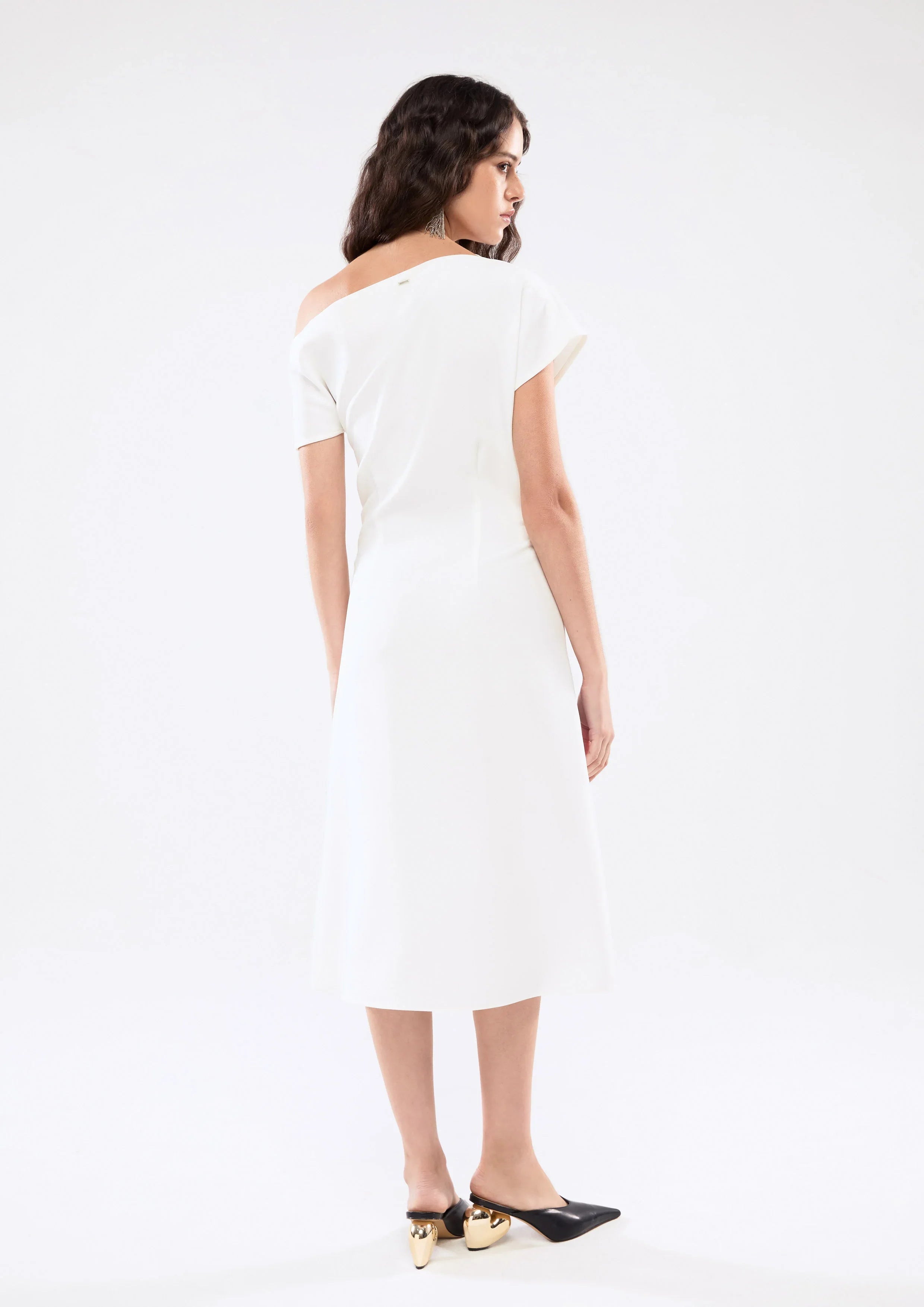 One Shoulder Ruched Dress