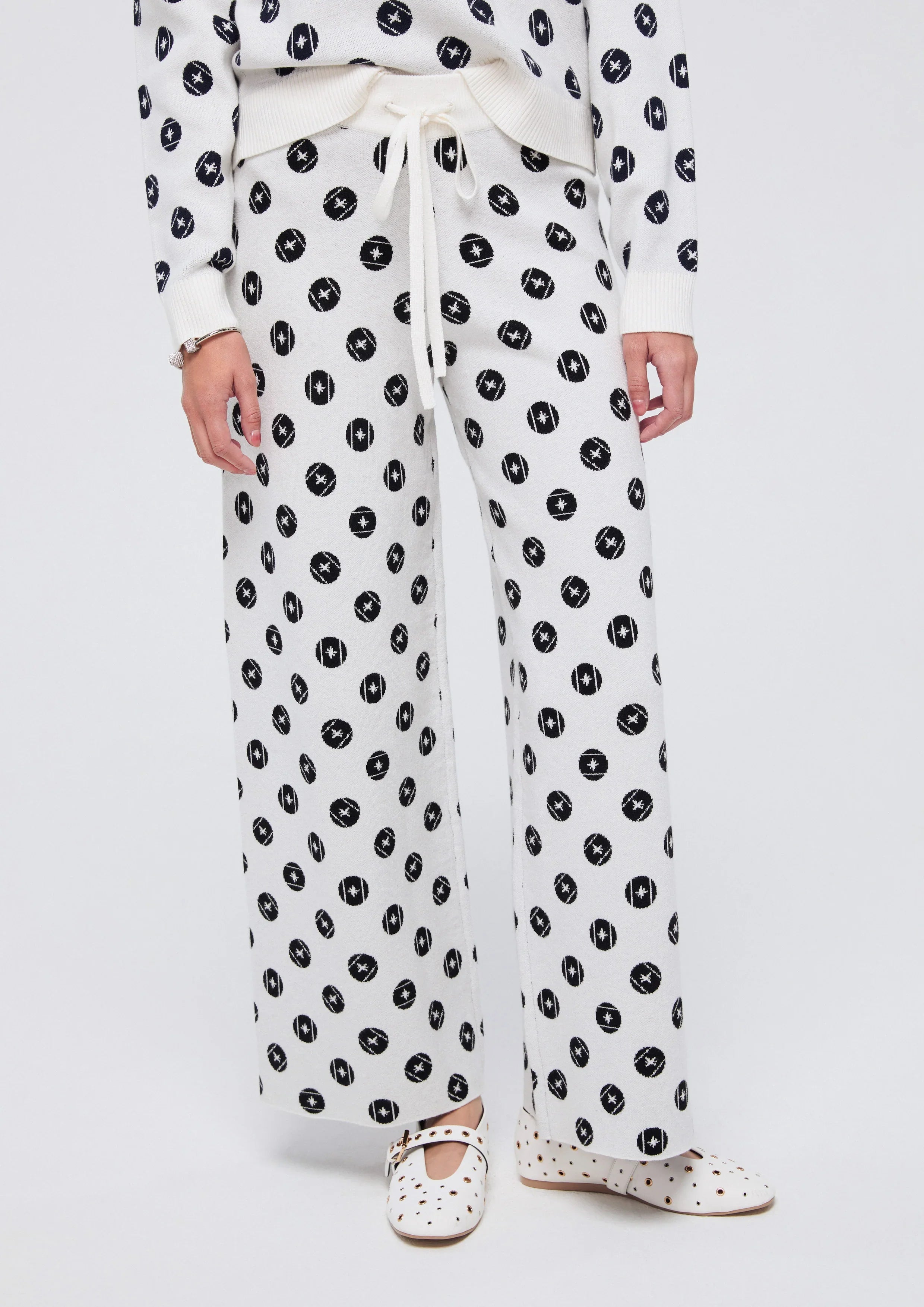 Knitted Waist Tie Pants