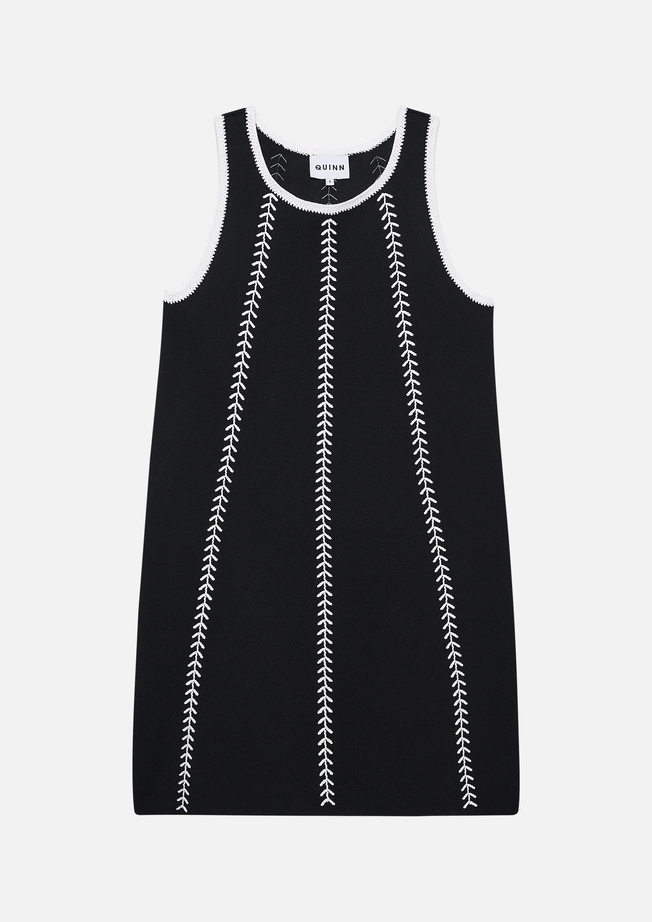 Stitching Sleeveless Mini Dress