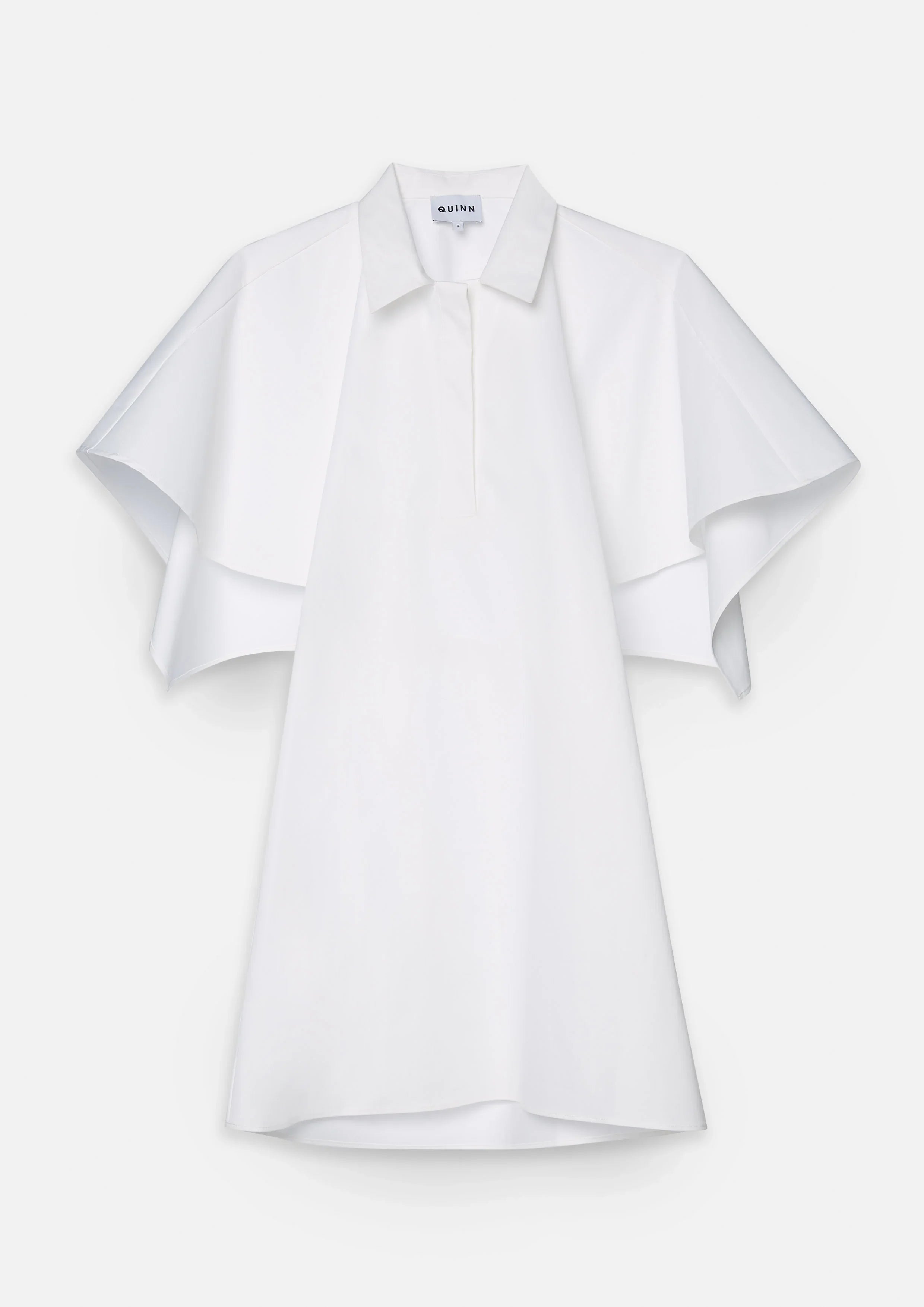 เดรสสั้นแขนเสื้อระบาย