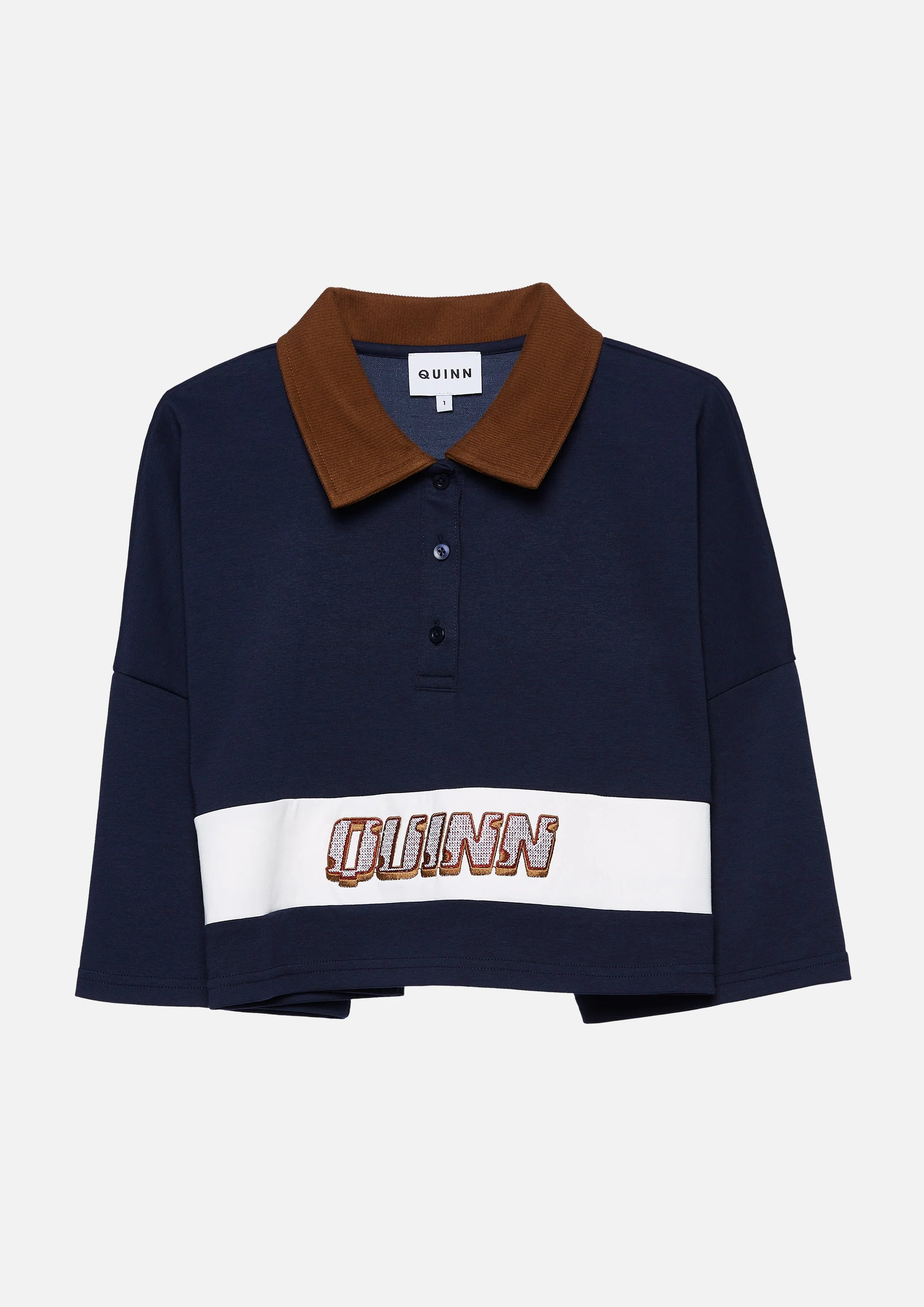 Logo Crop Long Sleeve Top