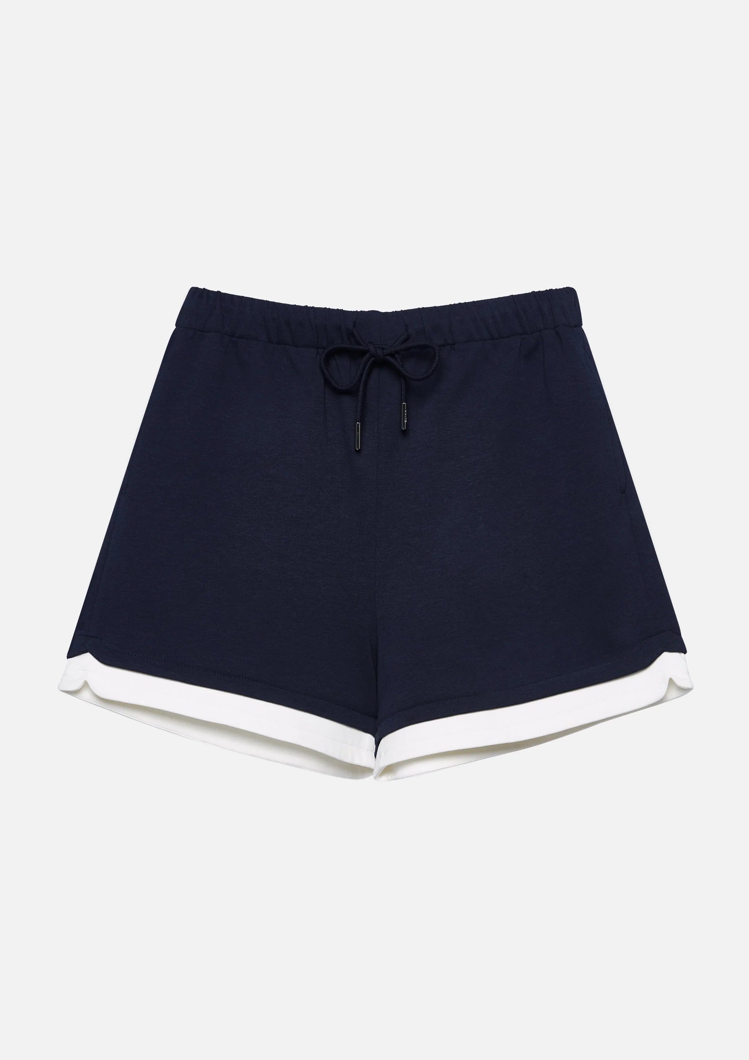 Contrast Hem Shorts