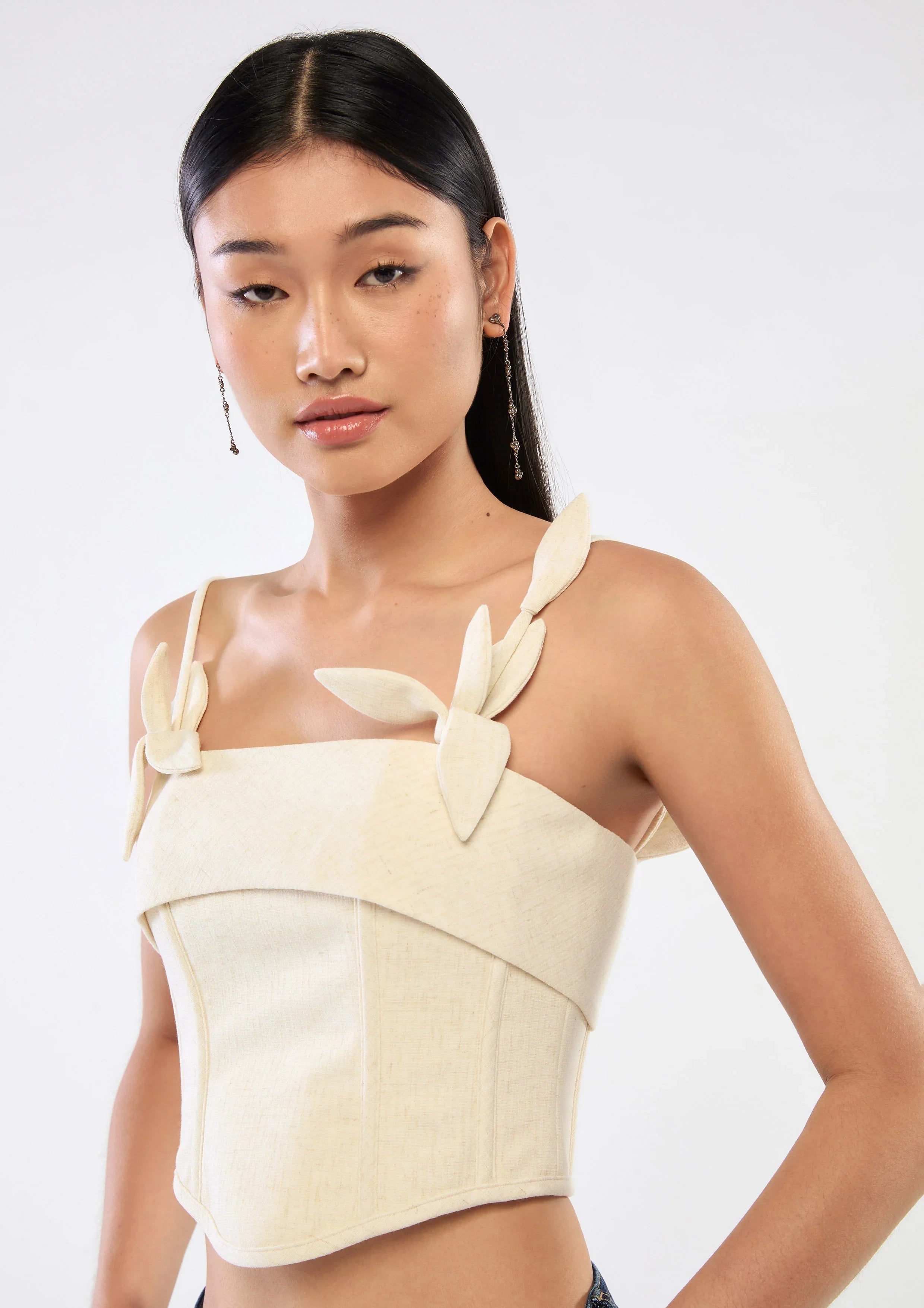 Floral Strap Crop Top