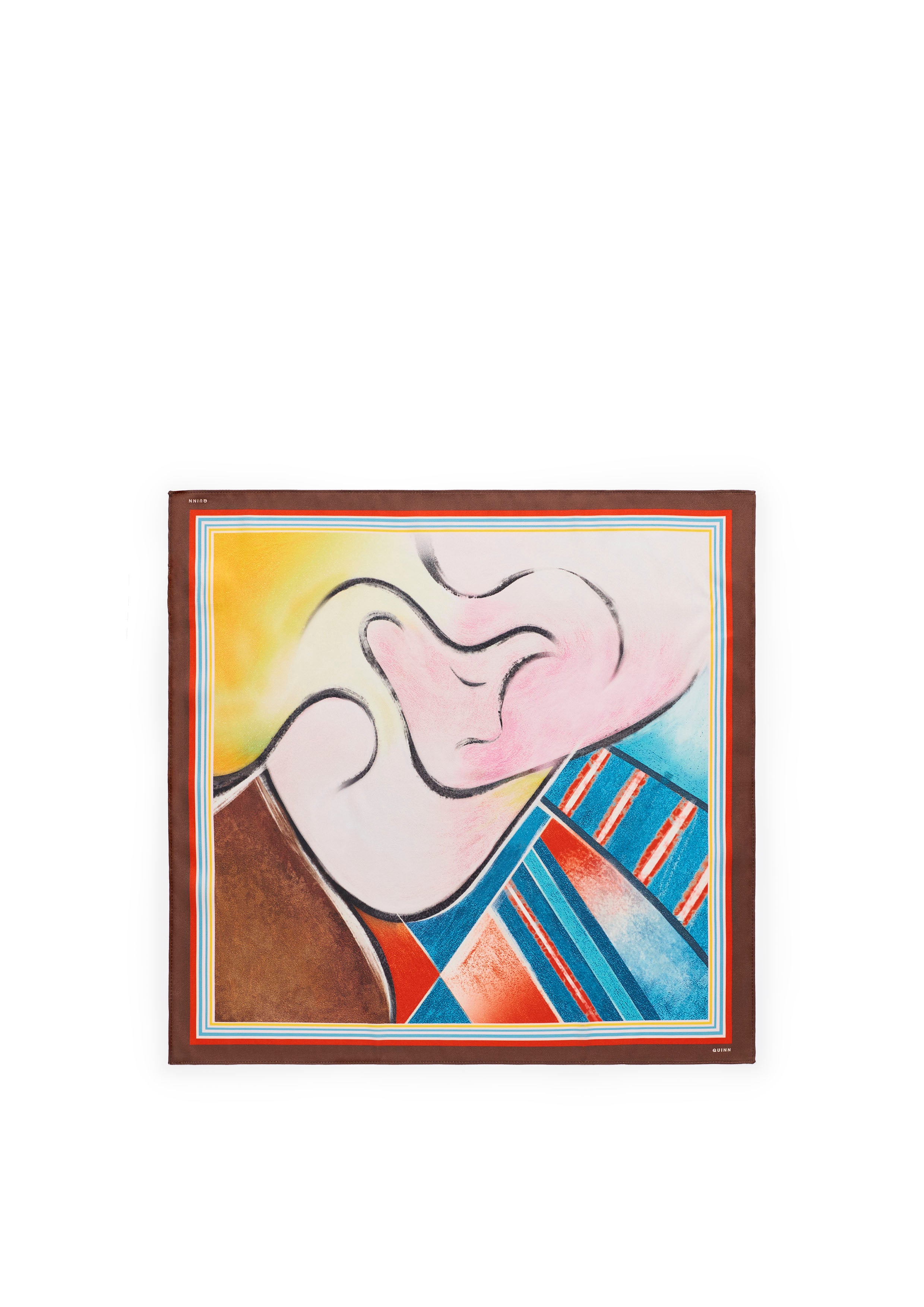 ผ้าพันคอ Red Cubism Small