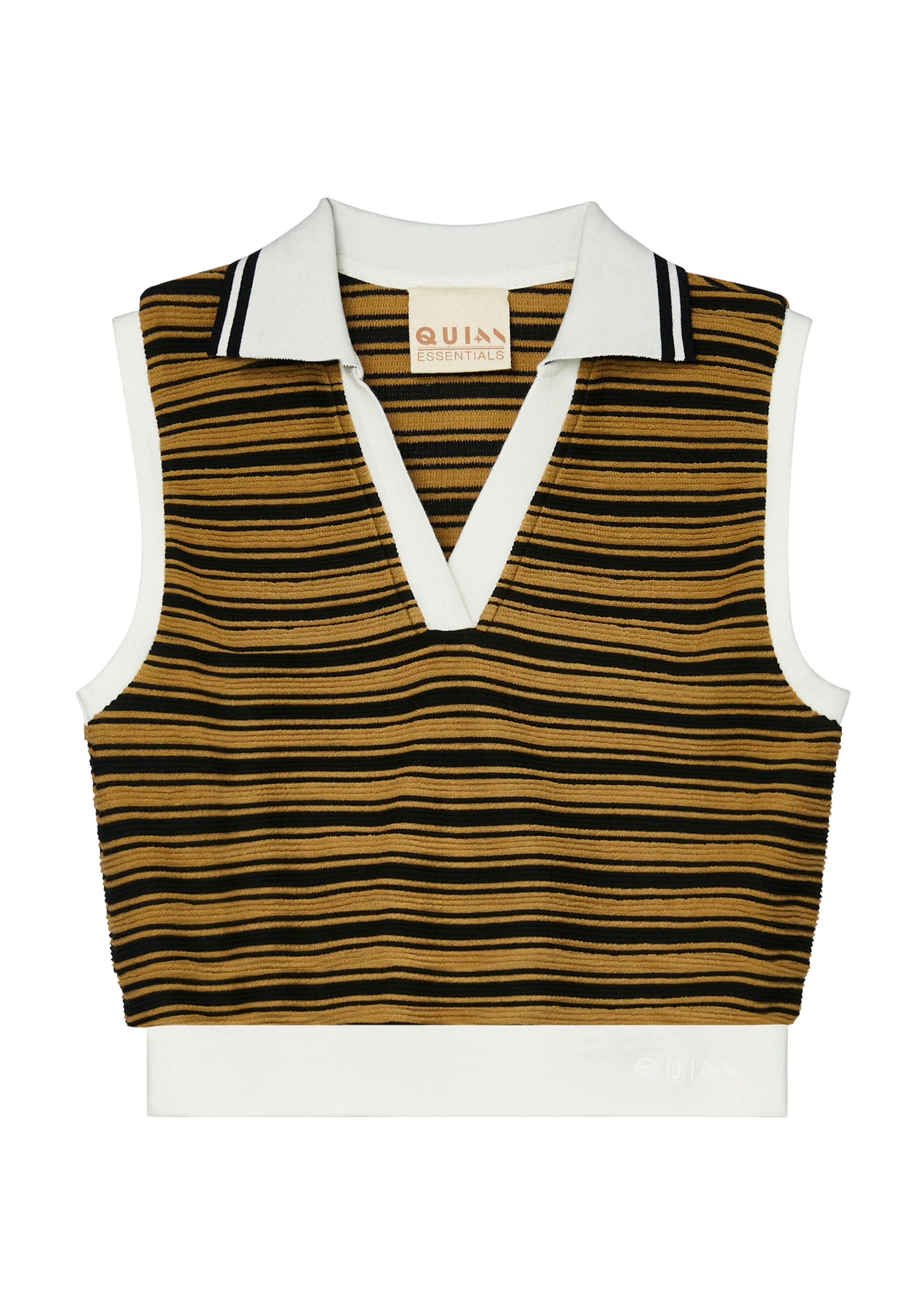 Stripe Knitted Crop Top