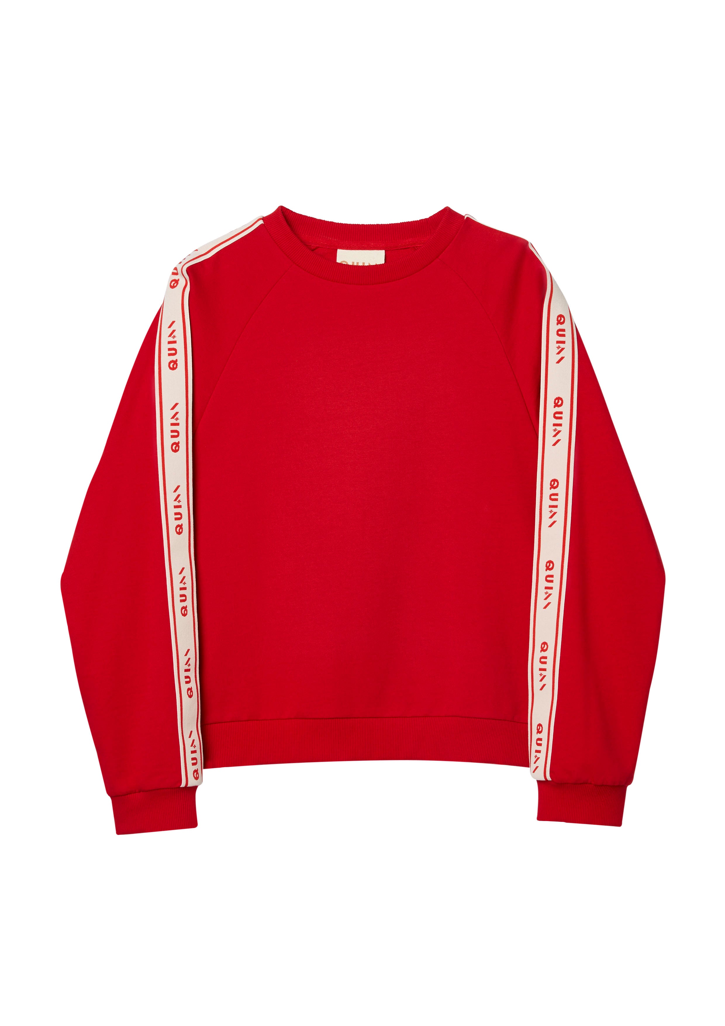 เสื้อพูลโอเวอร์แขนยาวแต่งขอบคอนทราสต์