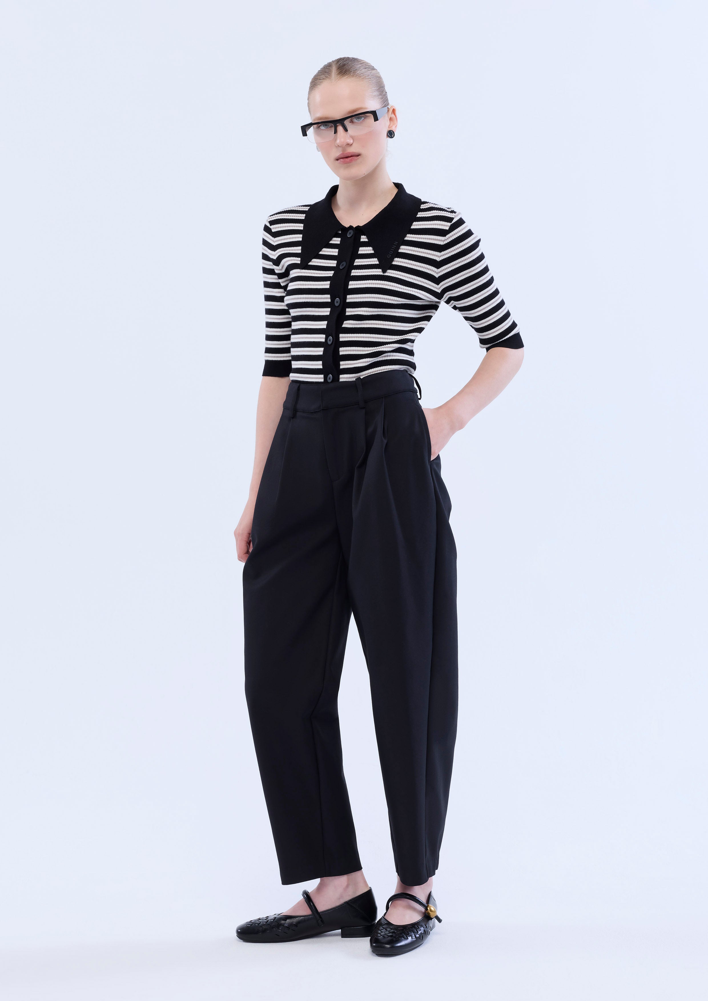 Pleated Relaxed Pants