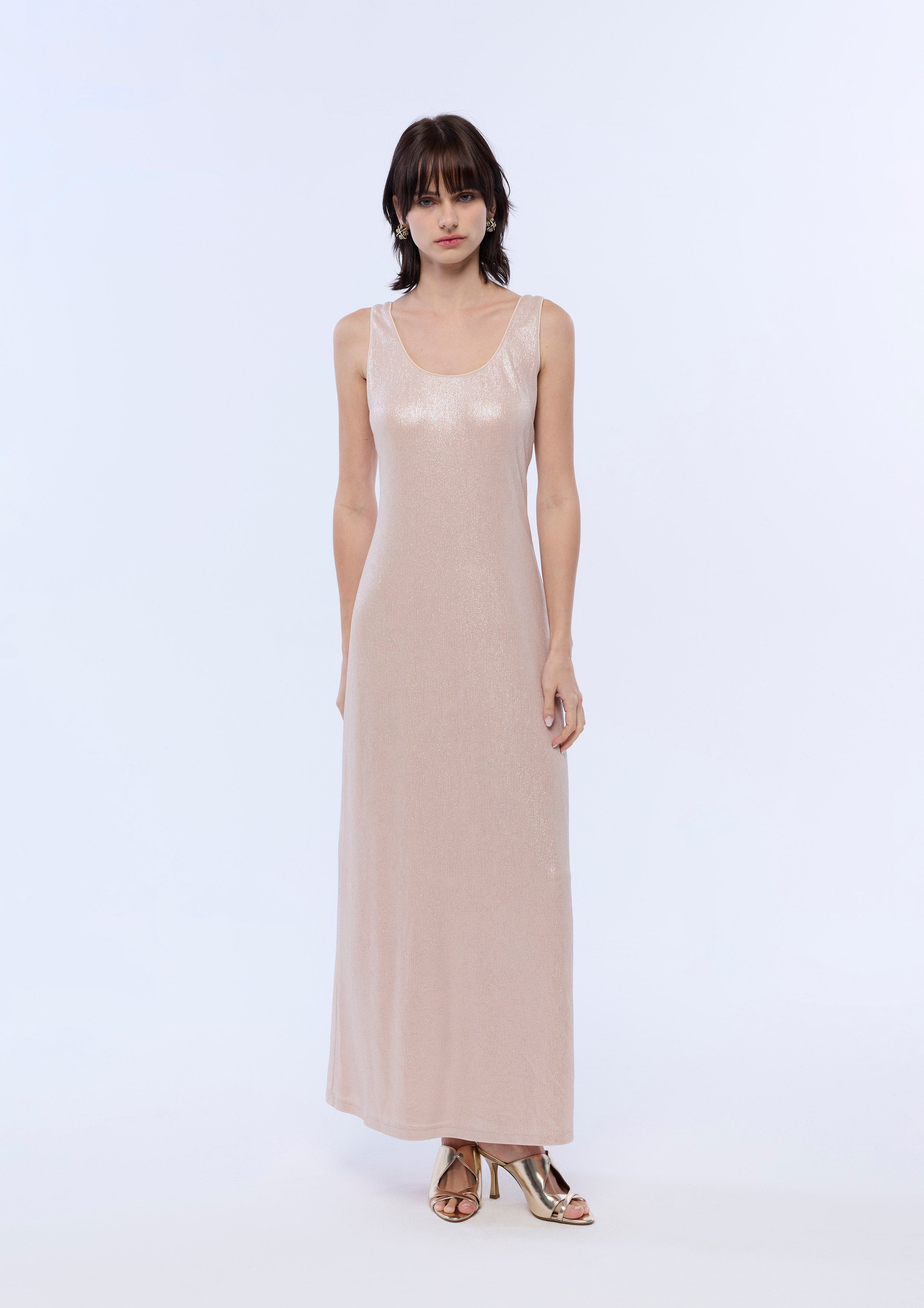 Metallic Maxi Dress