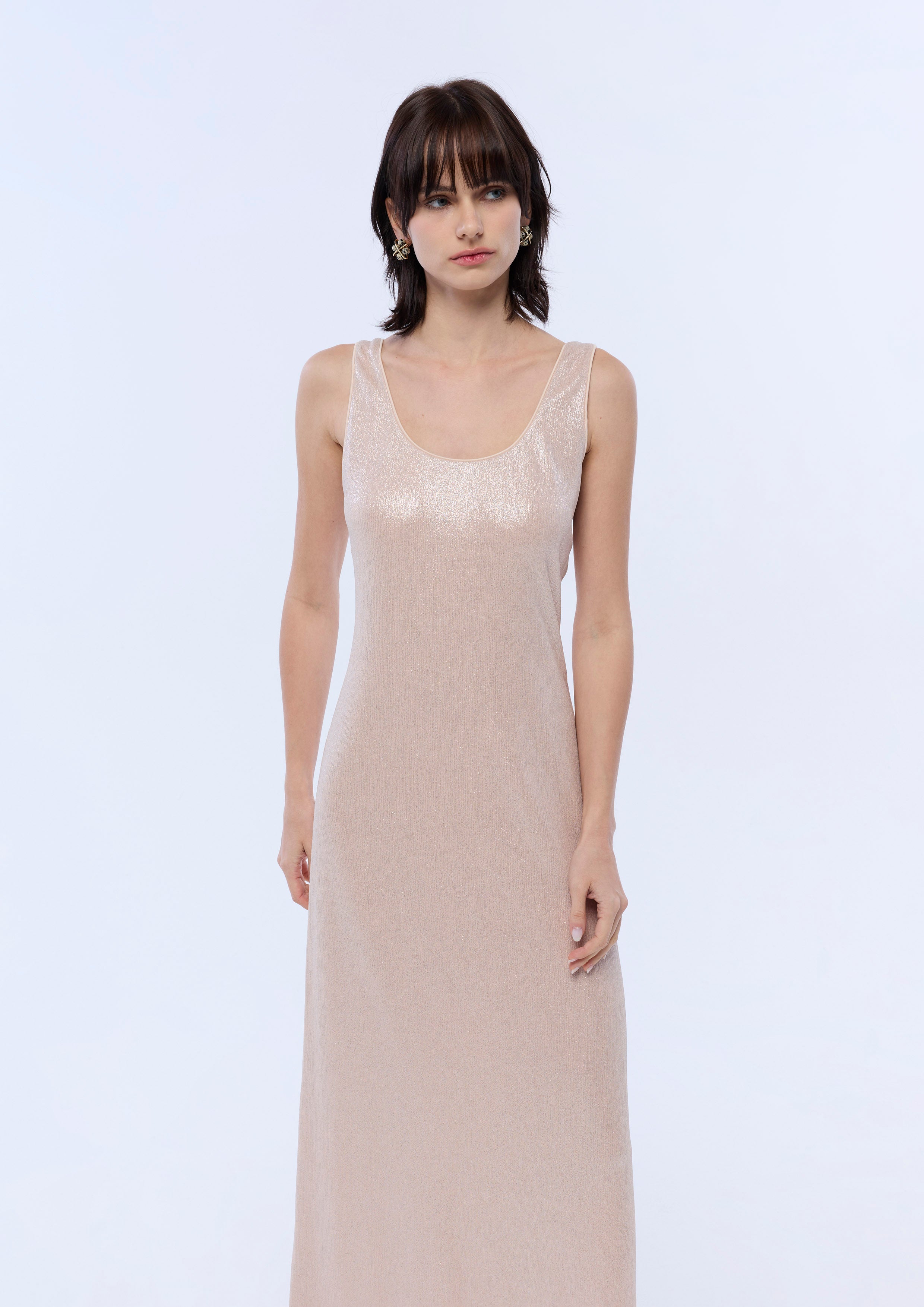Metallic Maxi Dress