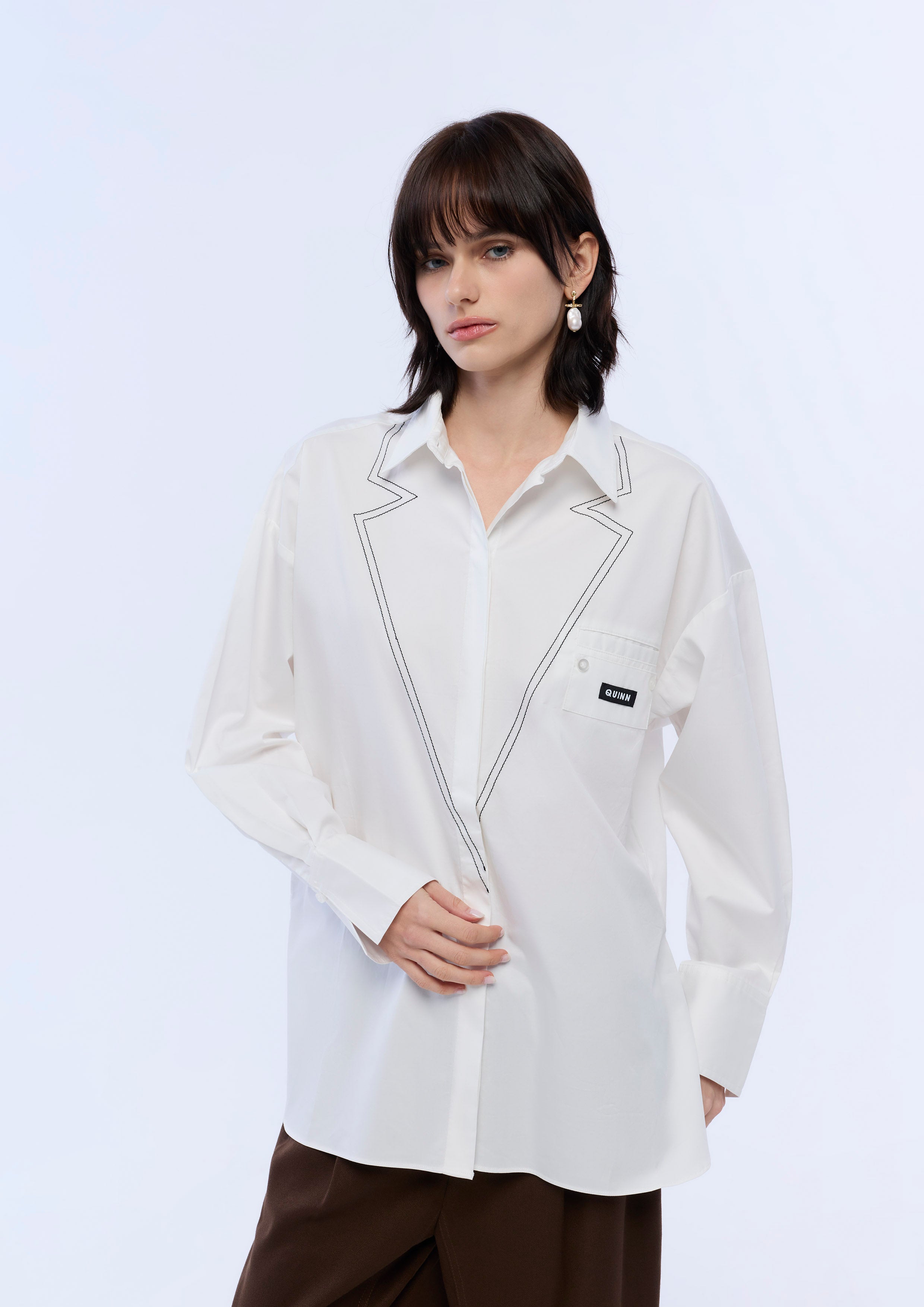 Patch Long Sleeve Shirt