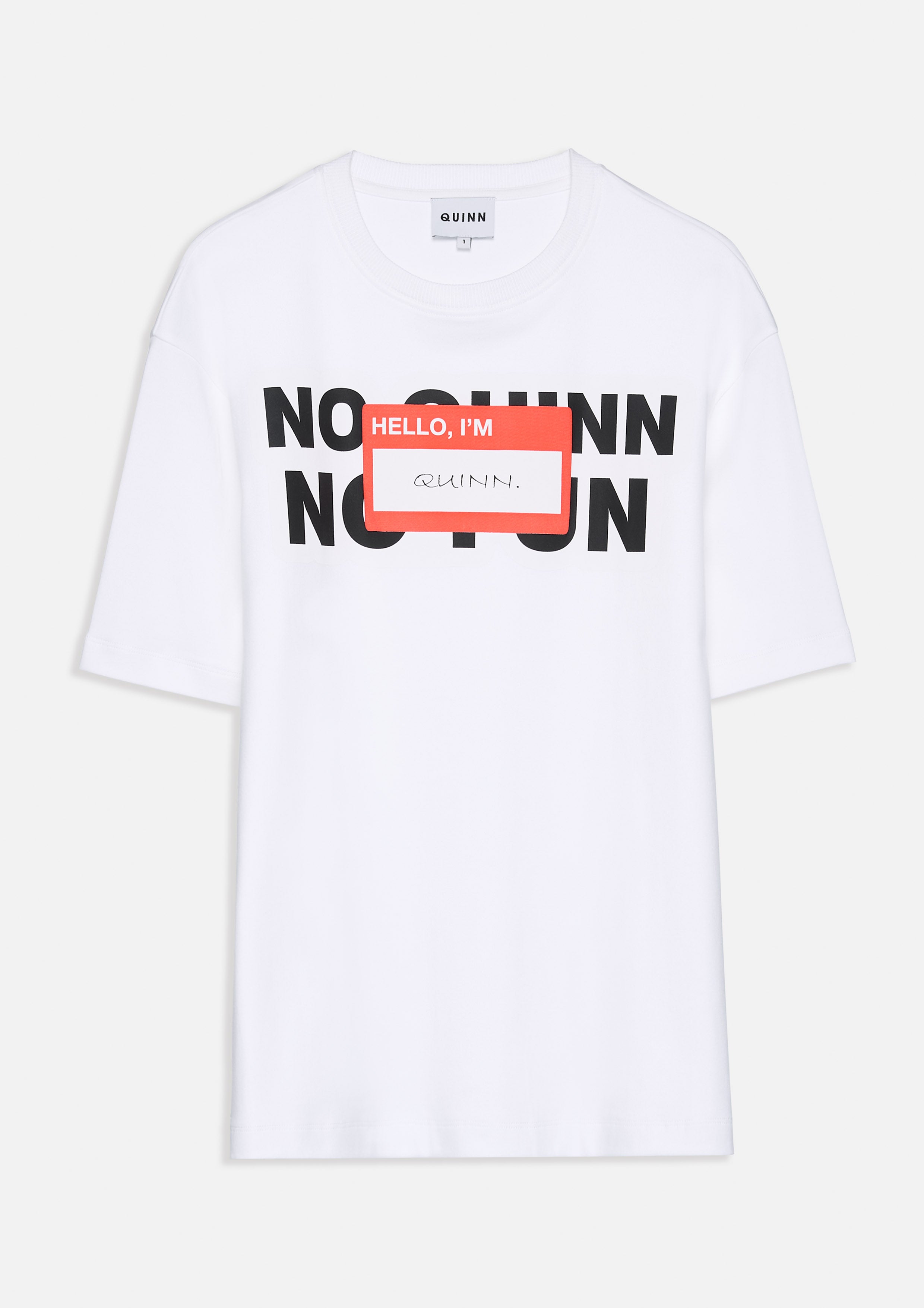เสื้อยืดโอเวอร์ไซส์แขนสั้นพิมพ์ลายกราฟฟิค