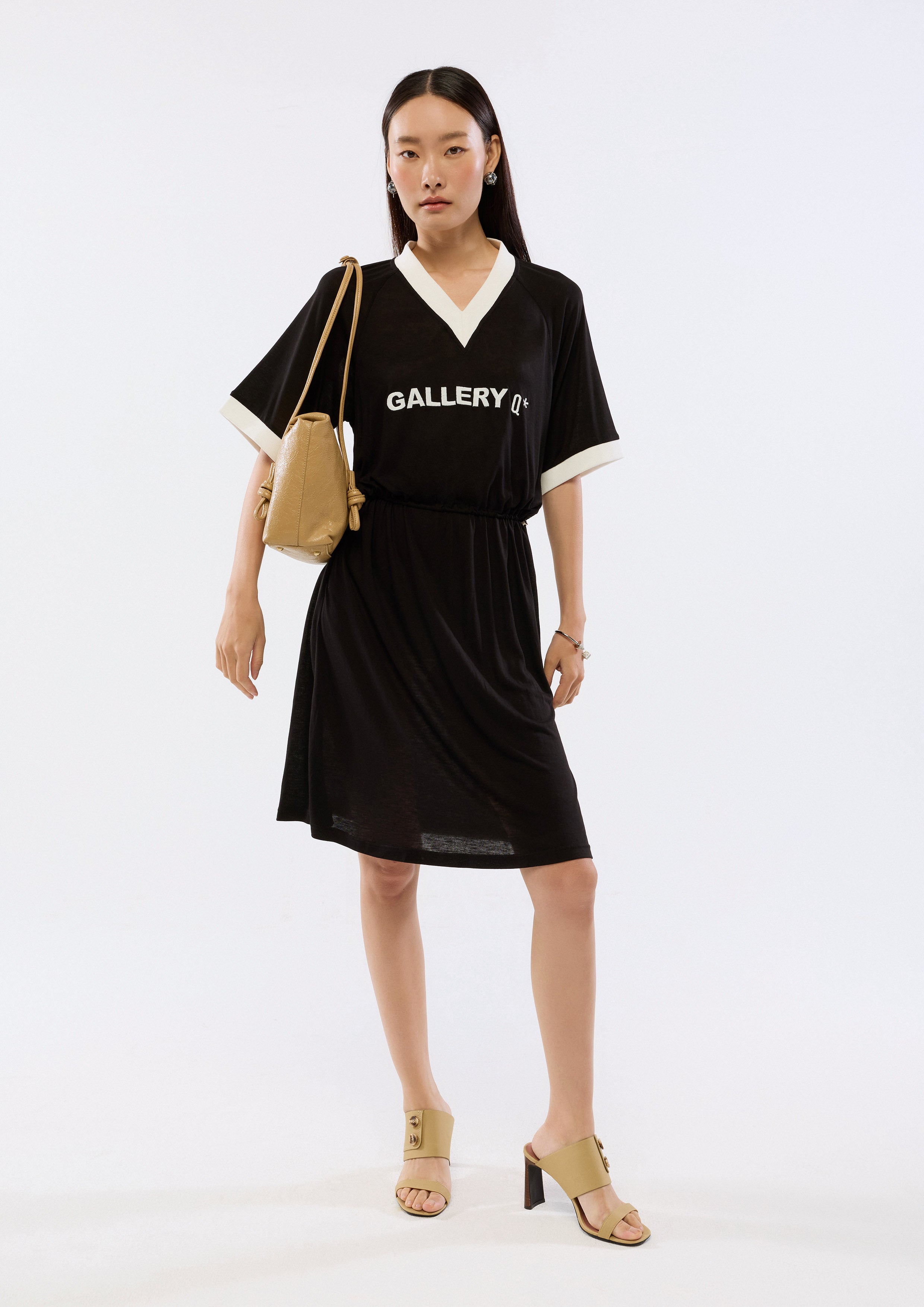 Side Drawstring Mini Dress