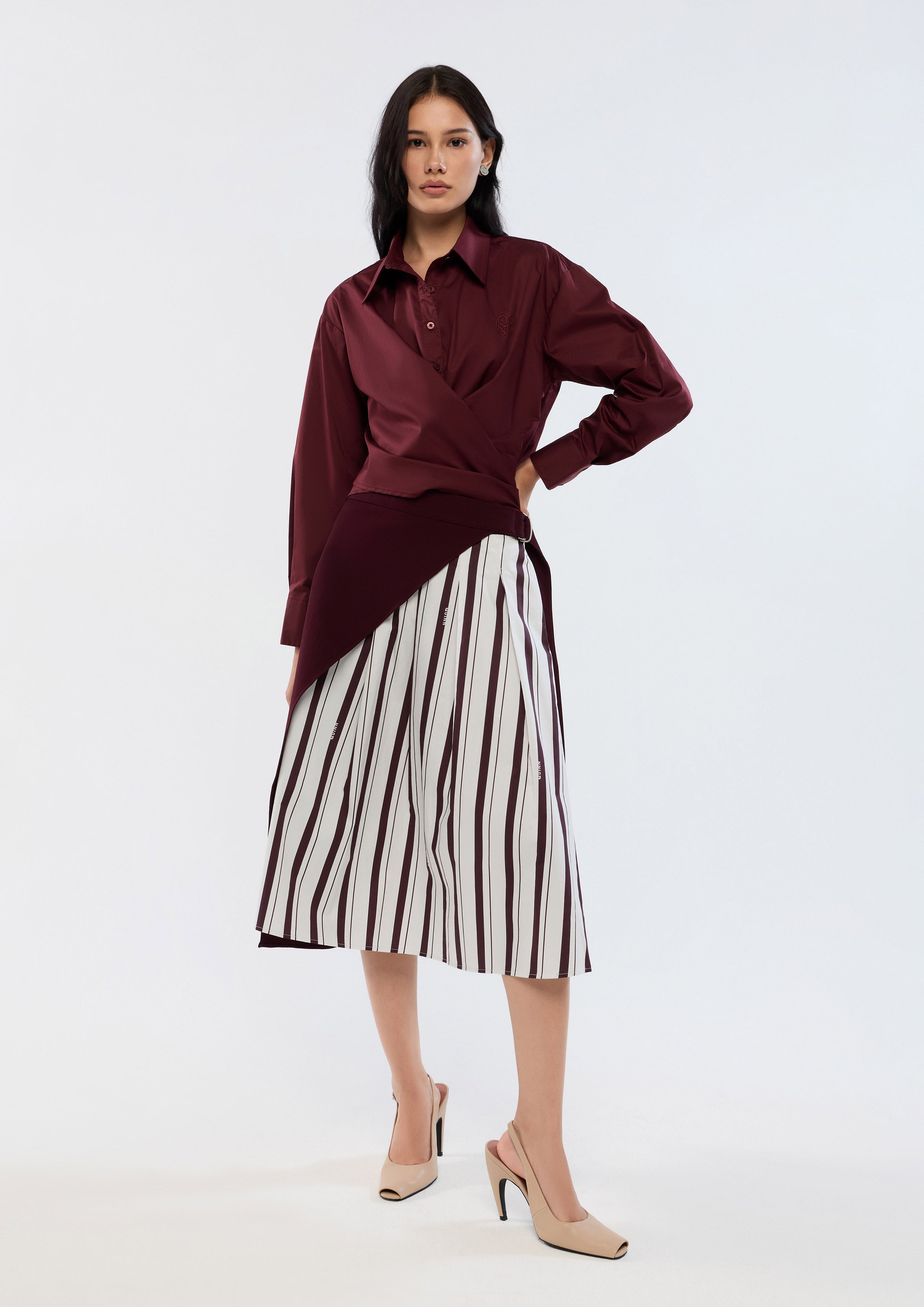 Side Wrap Long Sleeve Shirt