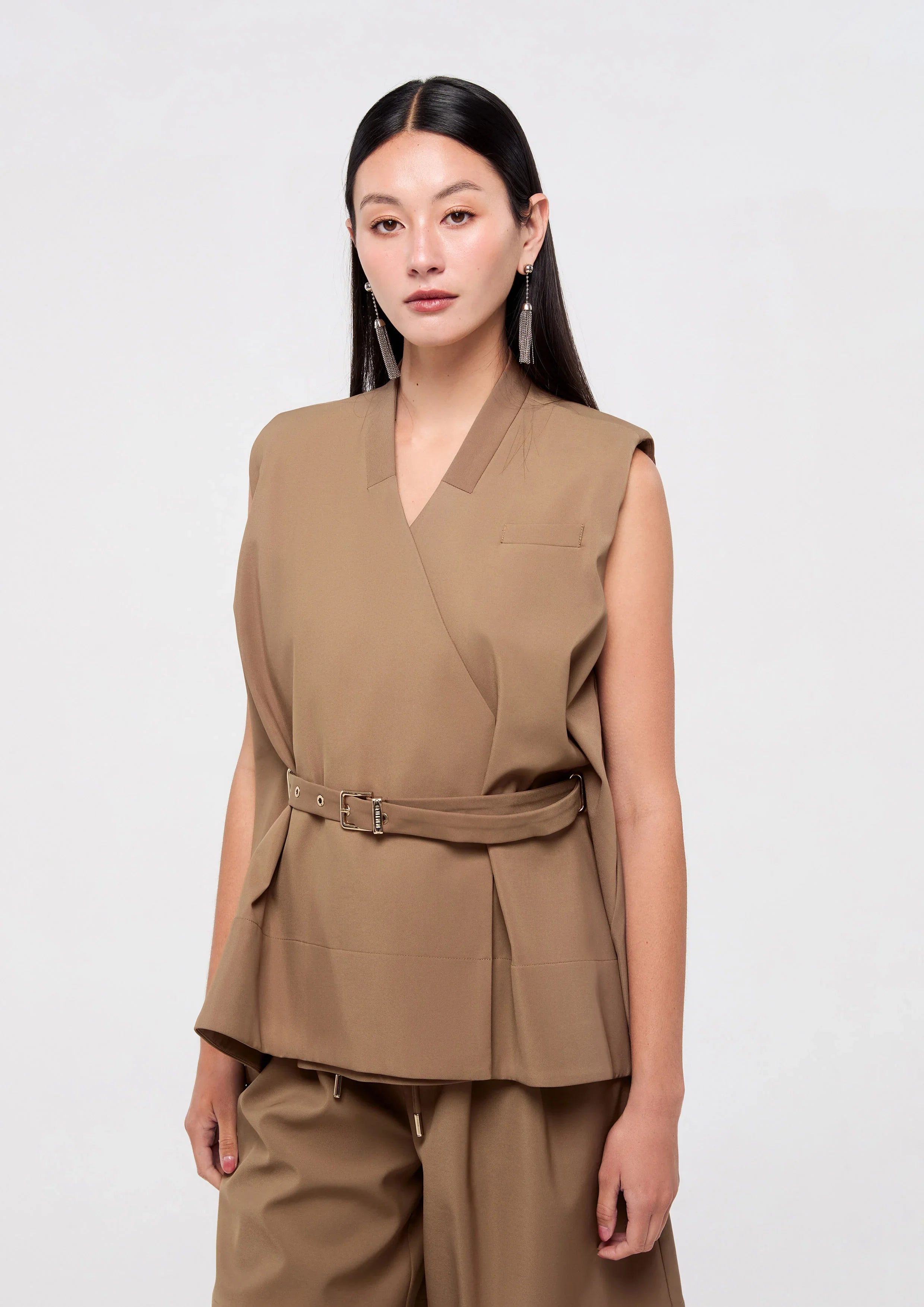 Vest With Waist Buckle