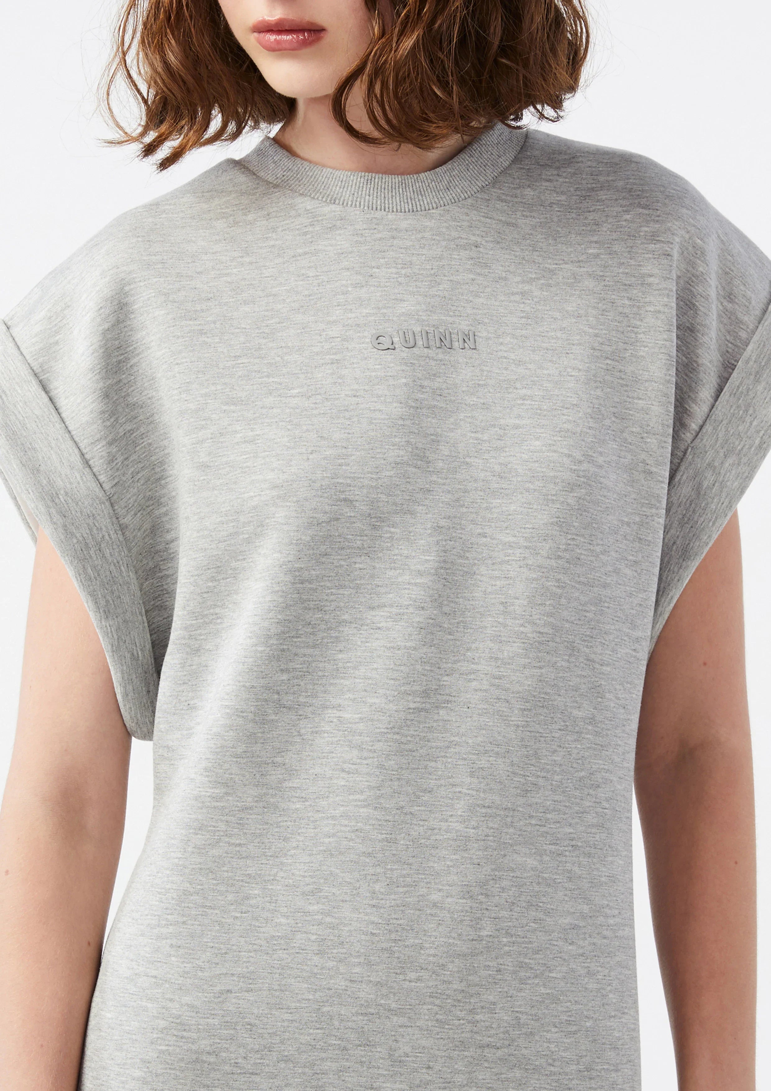 Logo Short Sleeve Midi Dress