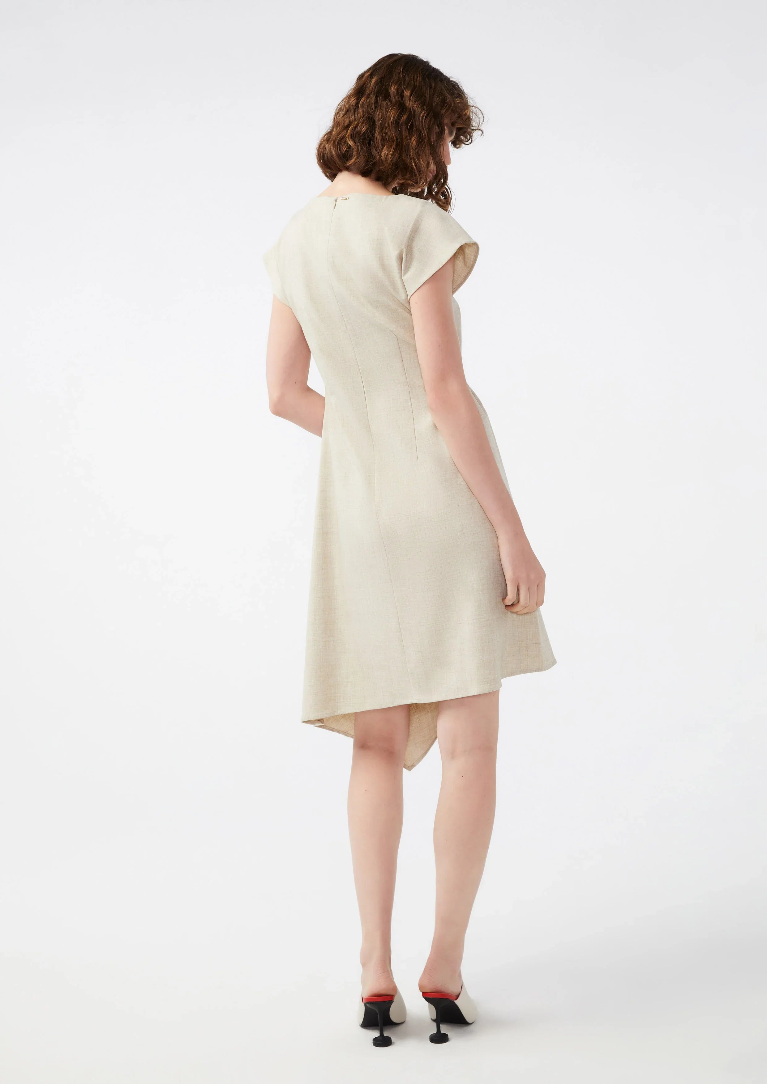 O Ring Short Sleeve Mini Dress