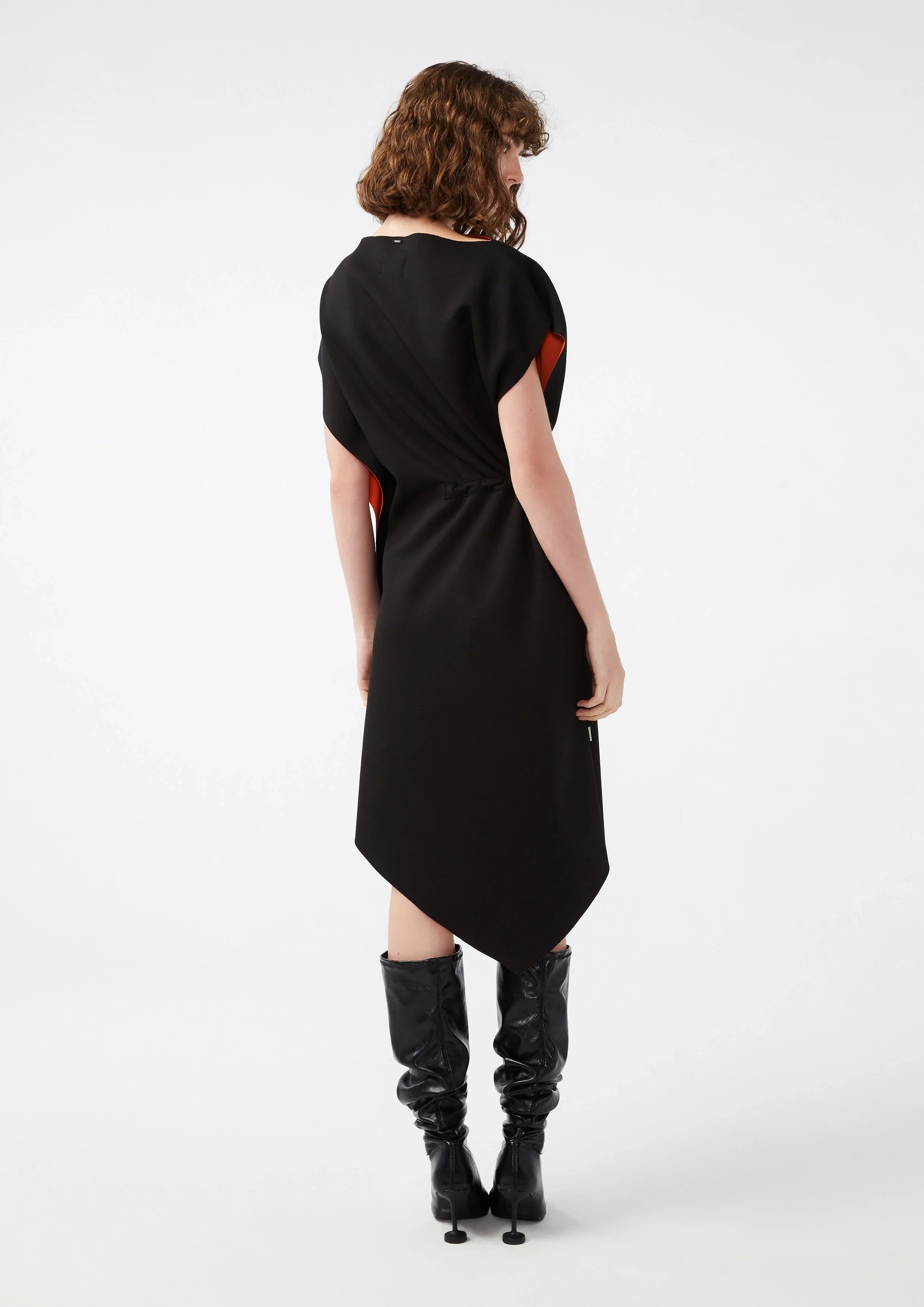 Side Drawstring Midi Dress
