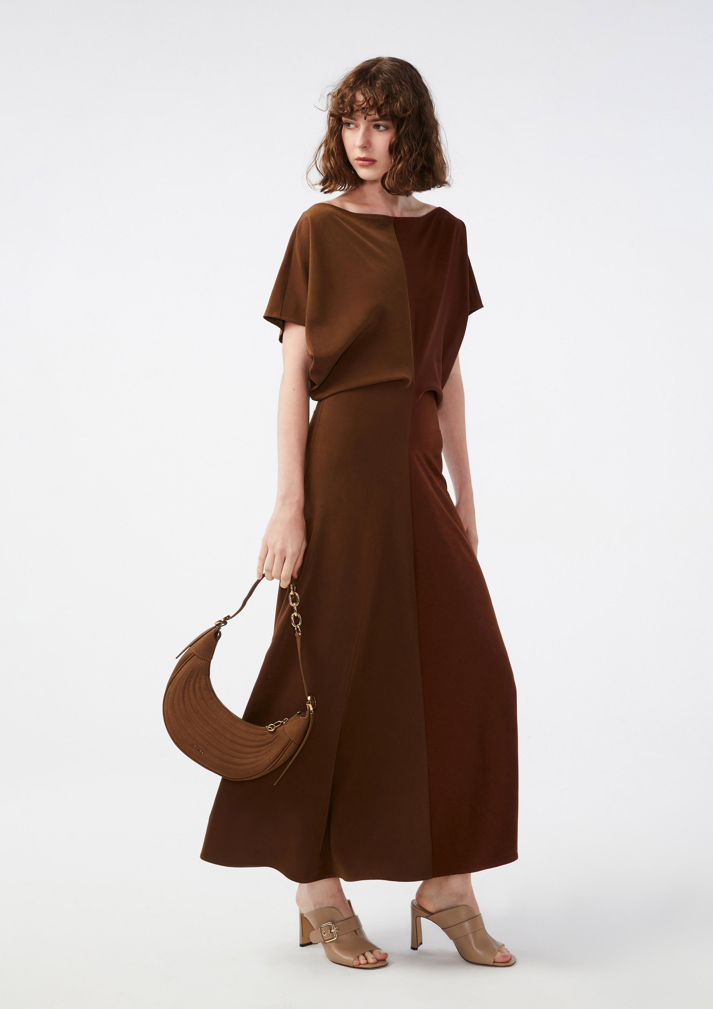 Two Tone Short Sleeve Dress