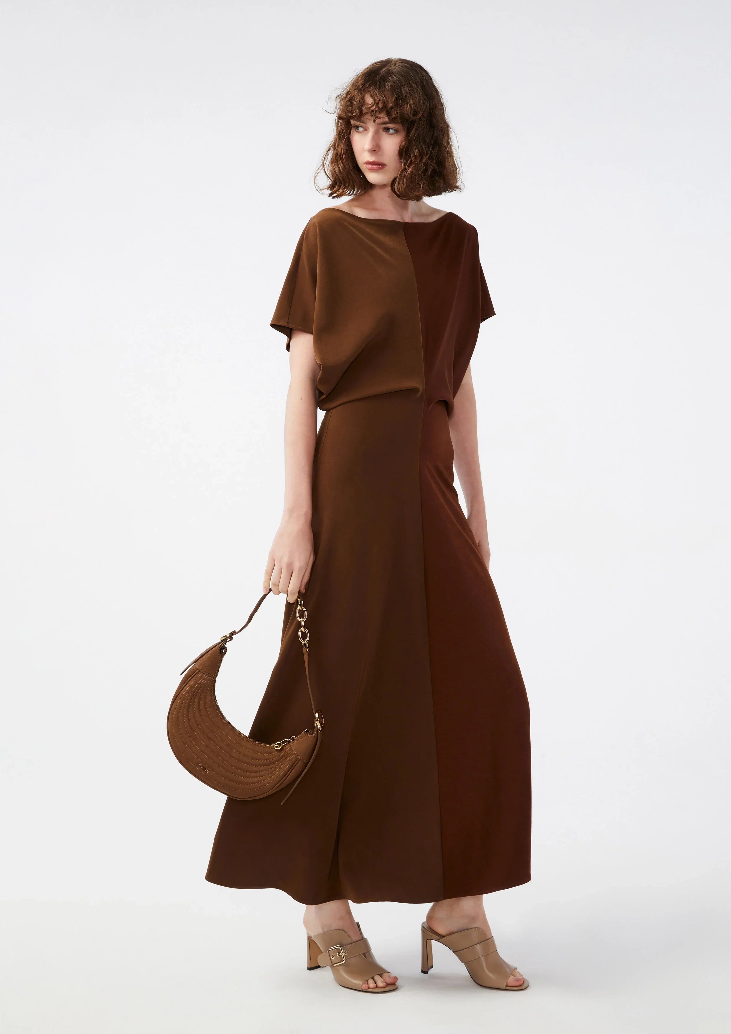 Two Tone Short Sleeve Dress