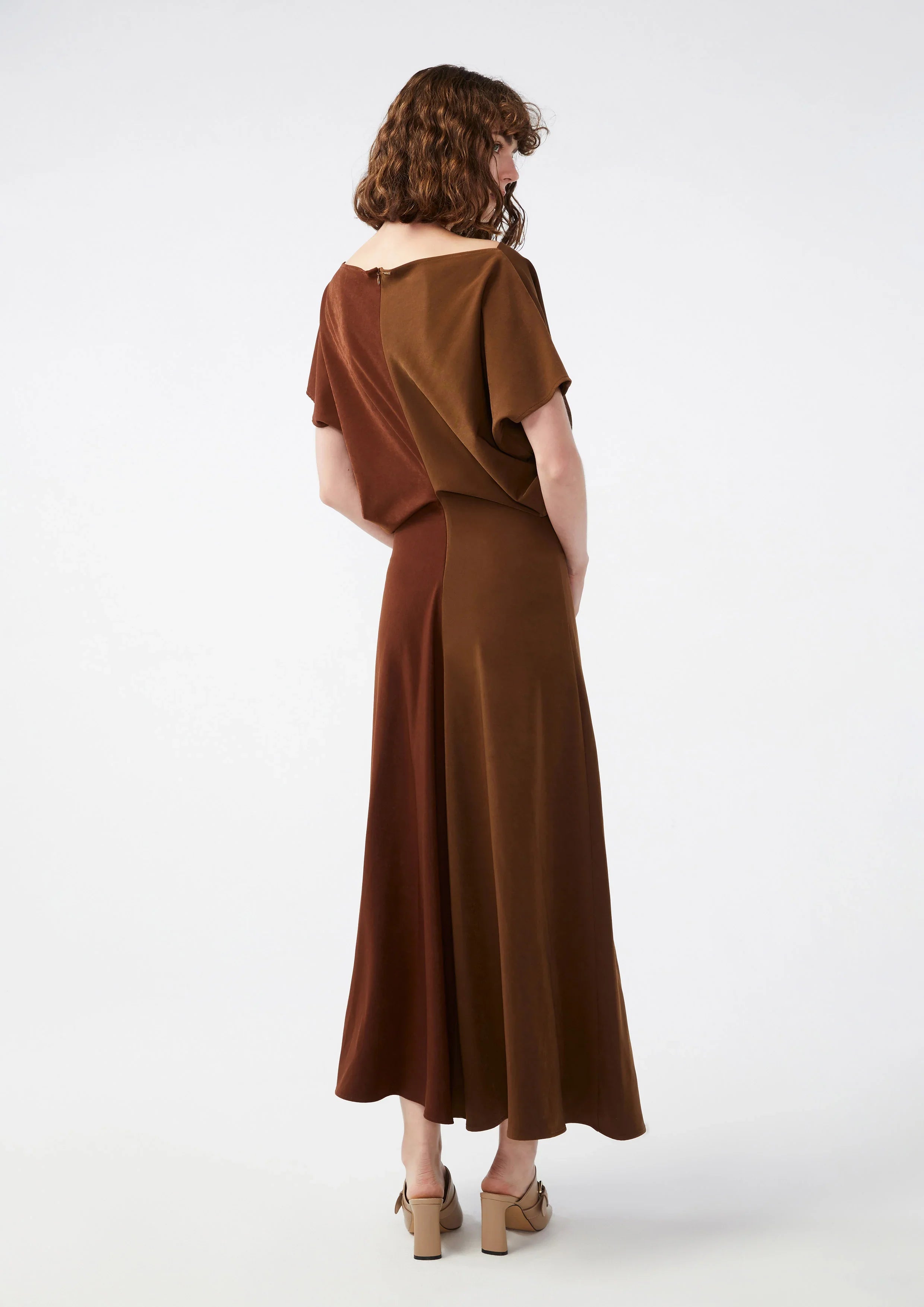 Two Tone Short Sleeve Dress