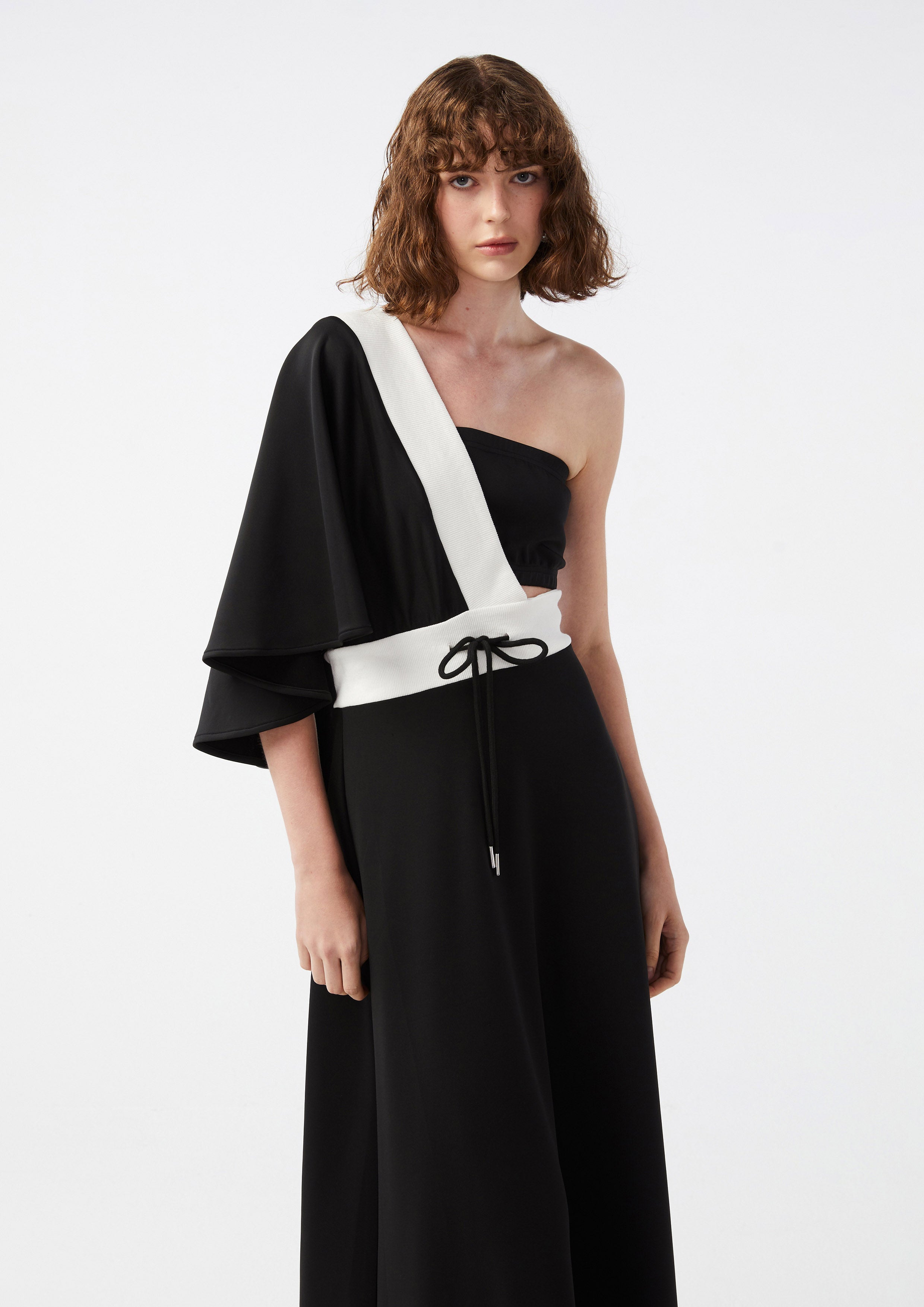 One-Shoulder Dress With Inner Bra