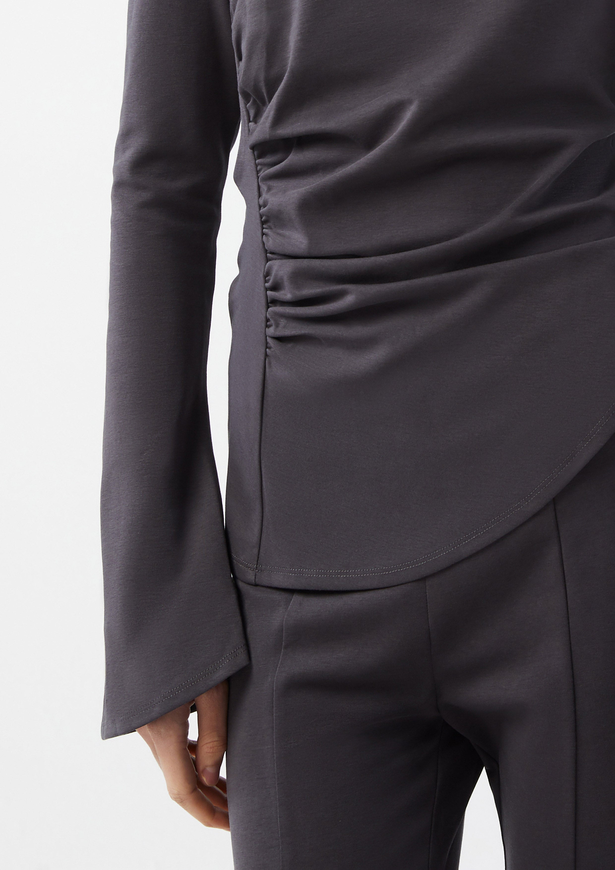 Layered Halter Long Sleeve Top