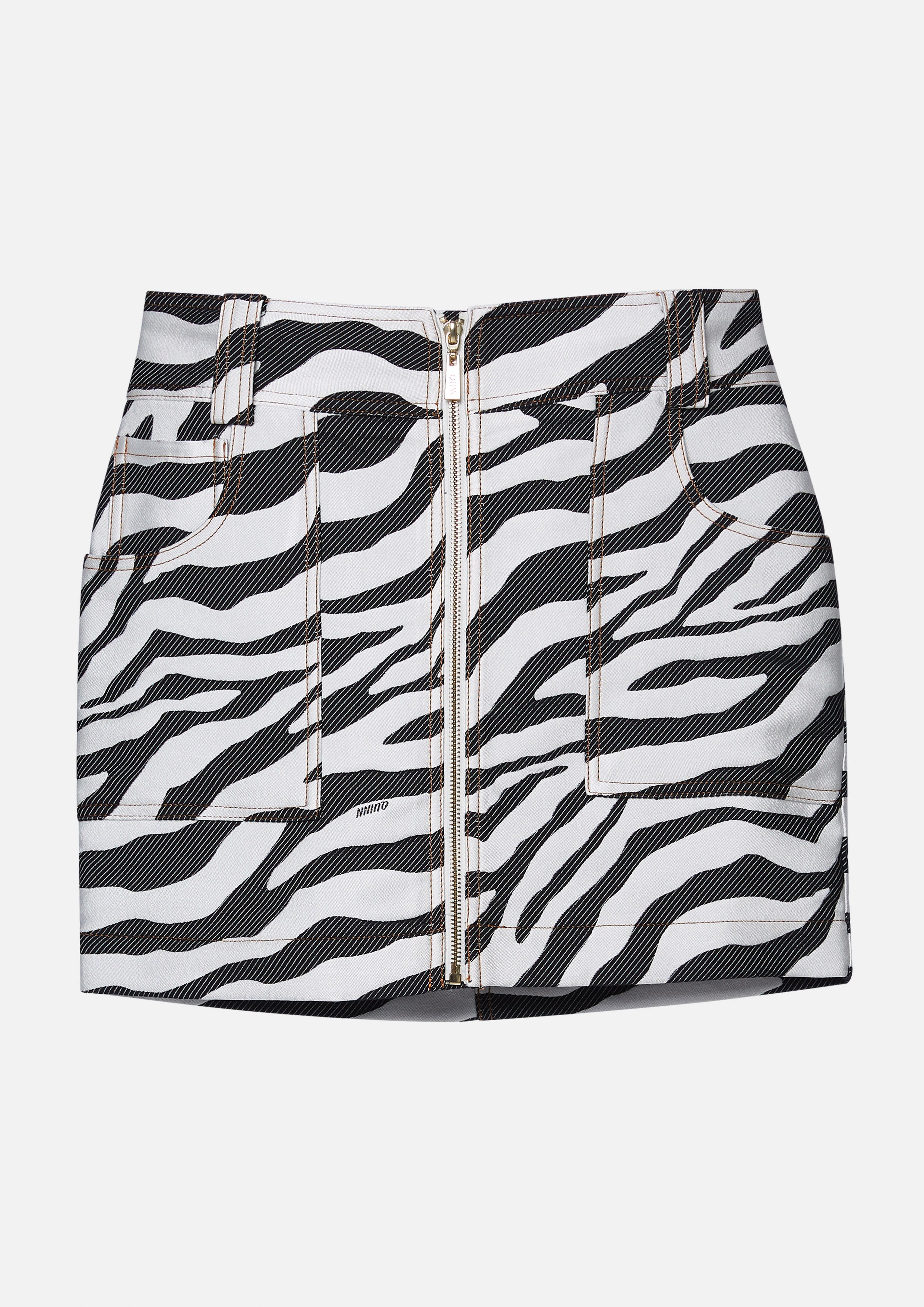Zebra Print Mini Skirt