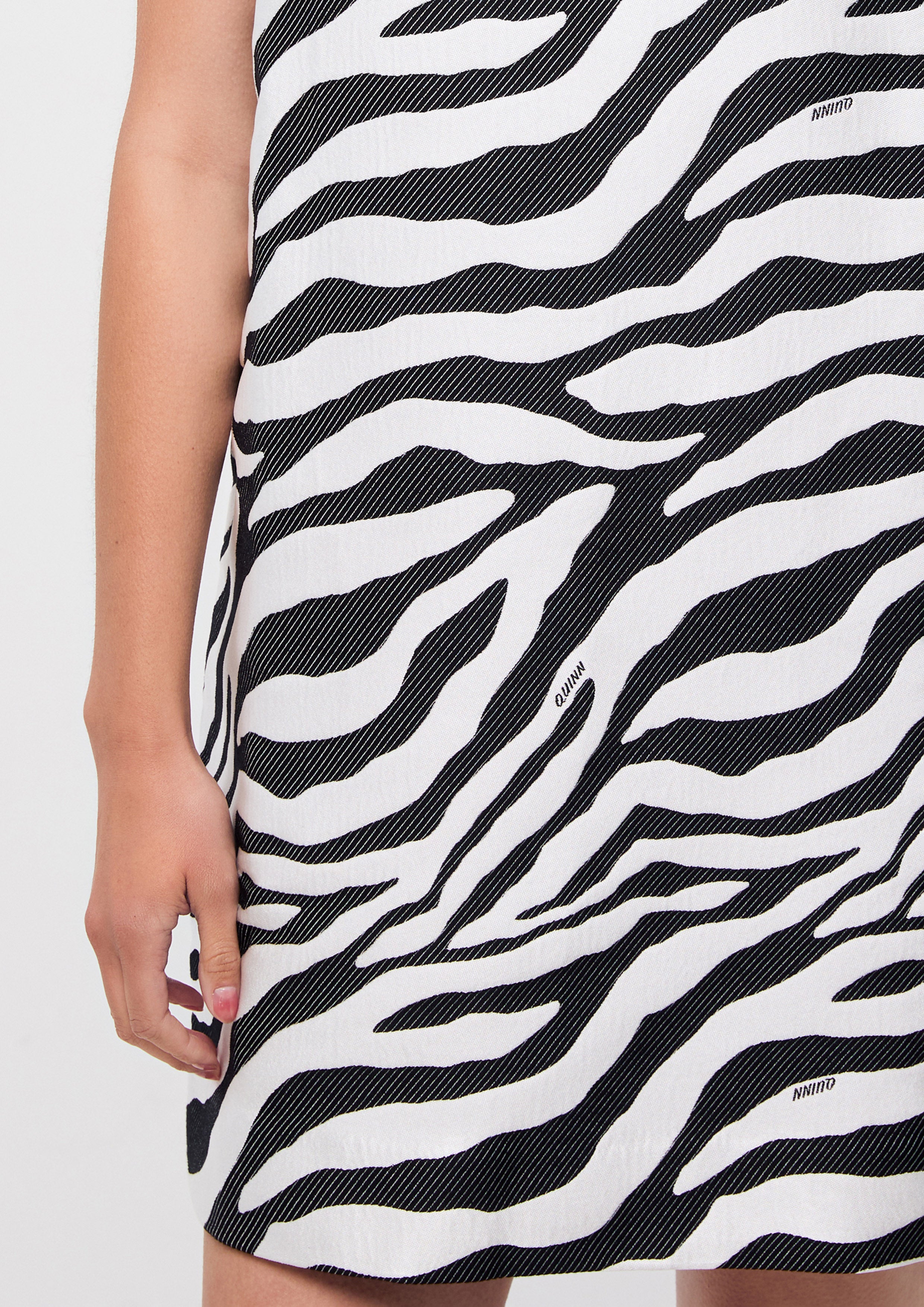 Zebra Print Mini Dress
