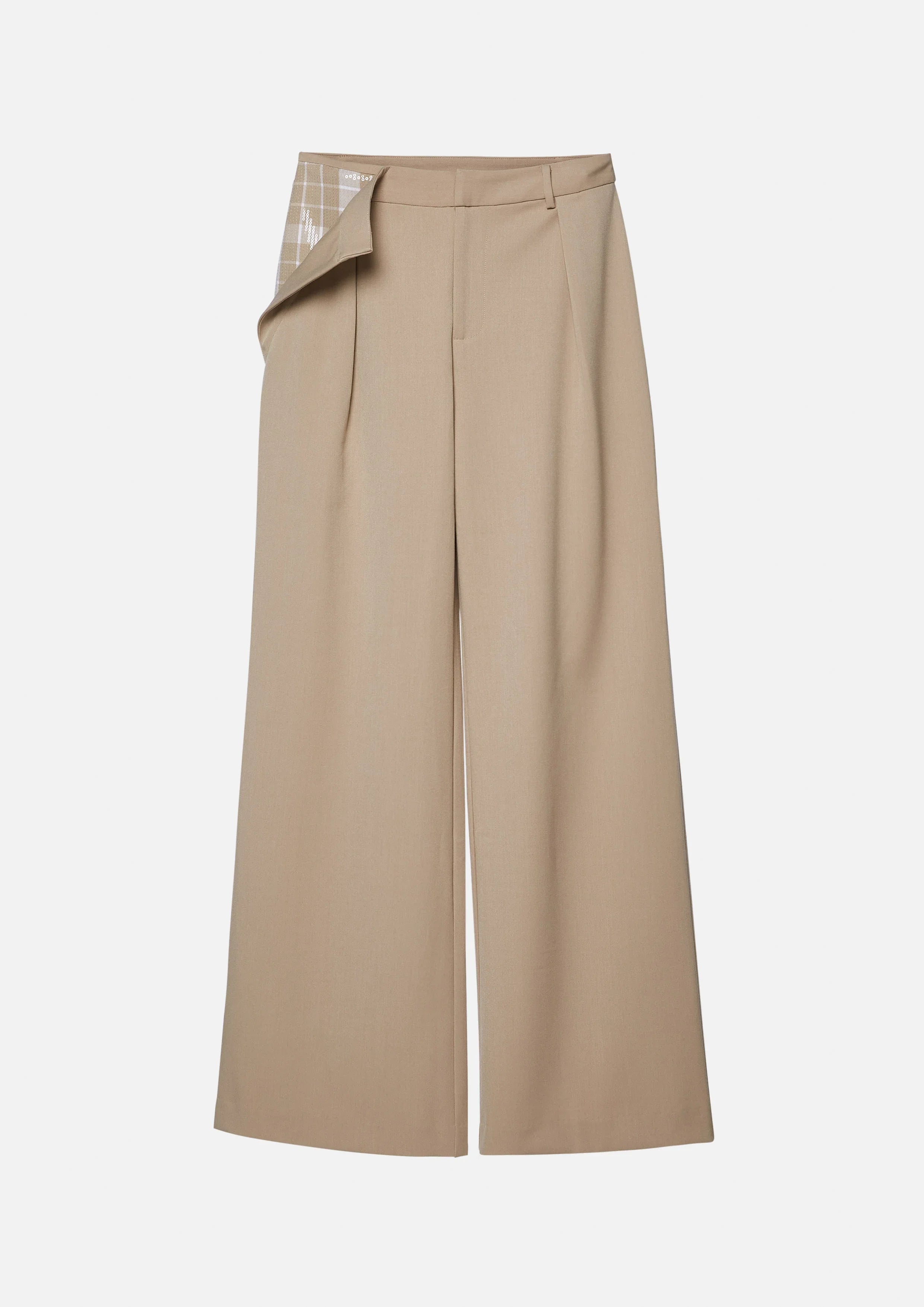 Sequin Waist Flap Pants