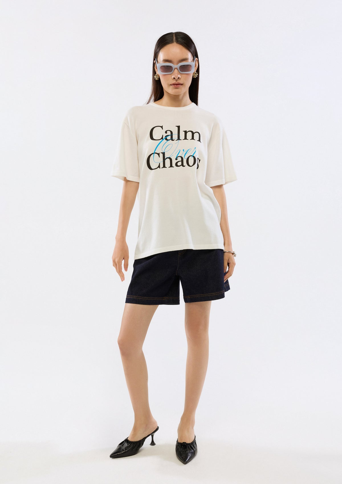 เสื้อยืดโอเวอร์ไซส์พิมพ์ลาย