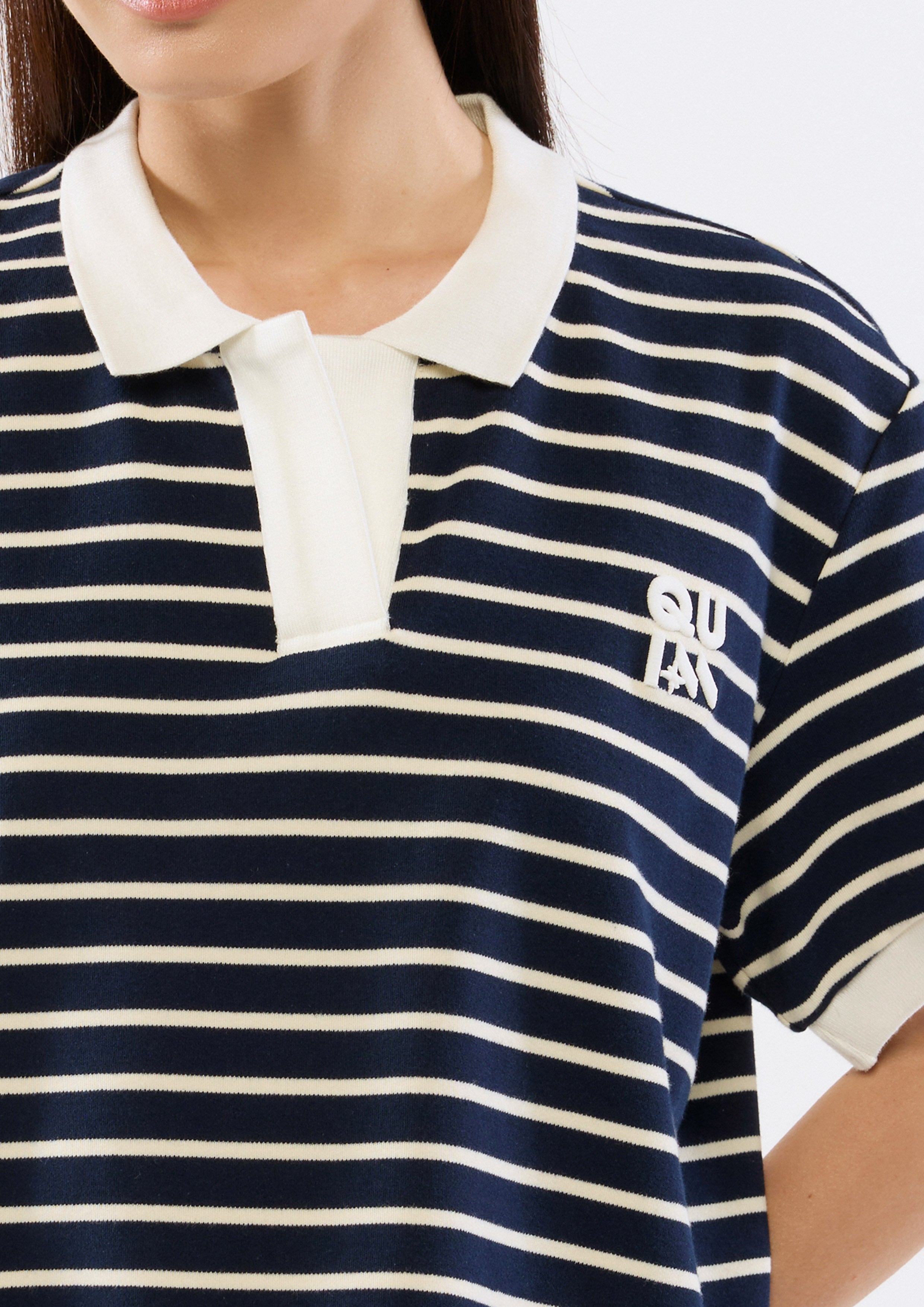Logo Stripe Polo Top