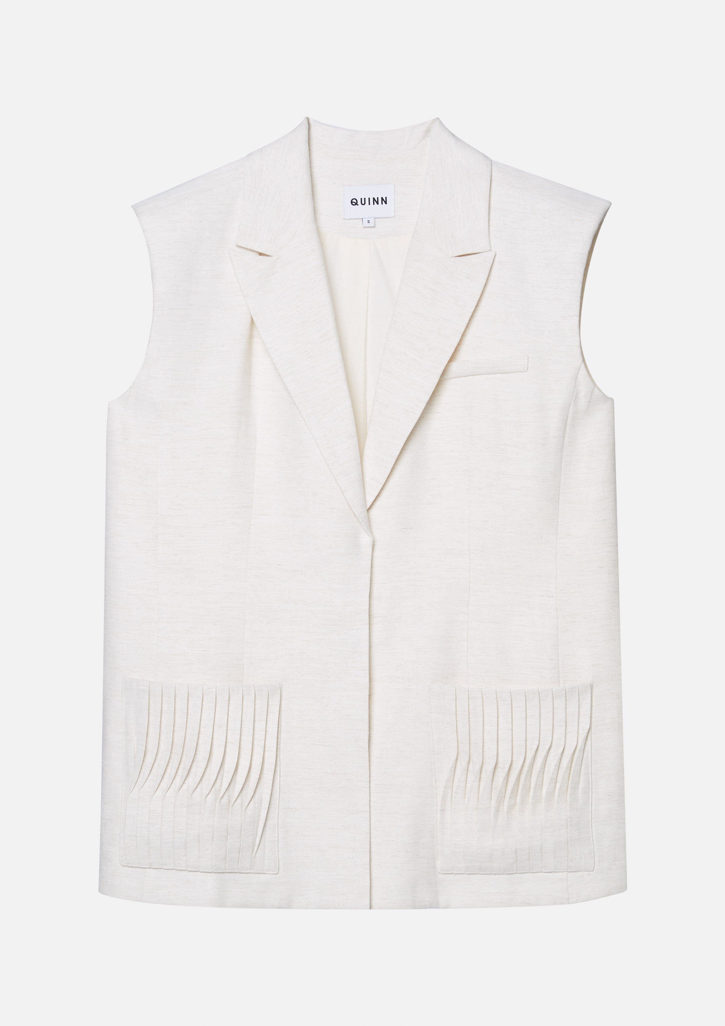 Pleated Pocket Vest