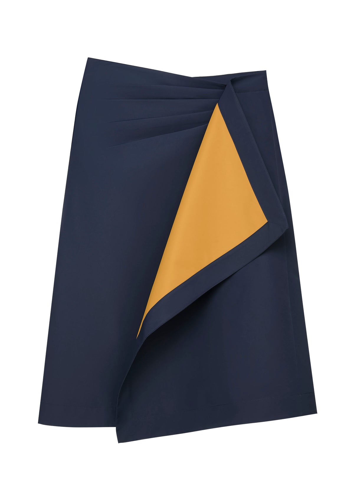 Drape Wrapped Midi Skirt