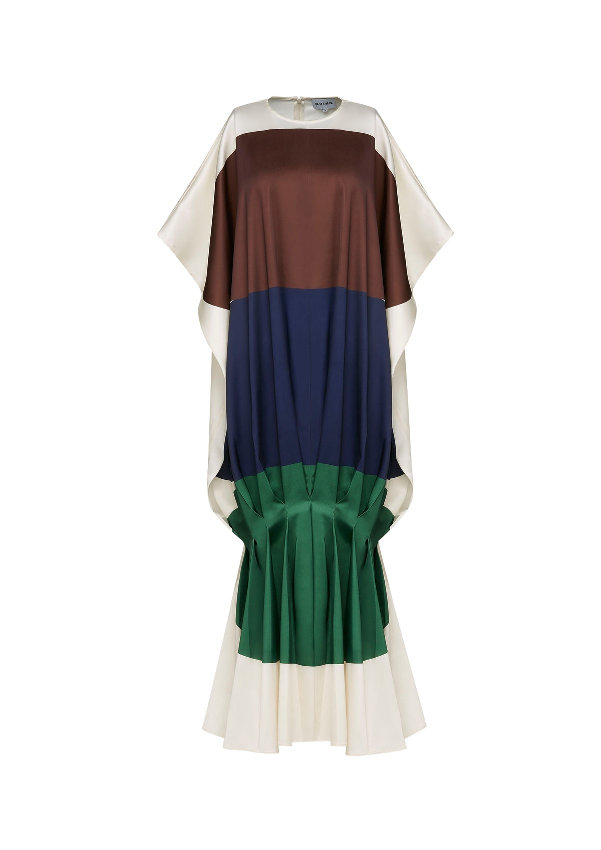 Print Drape Midi Dress
